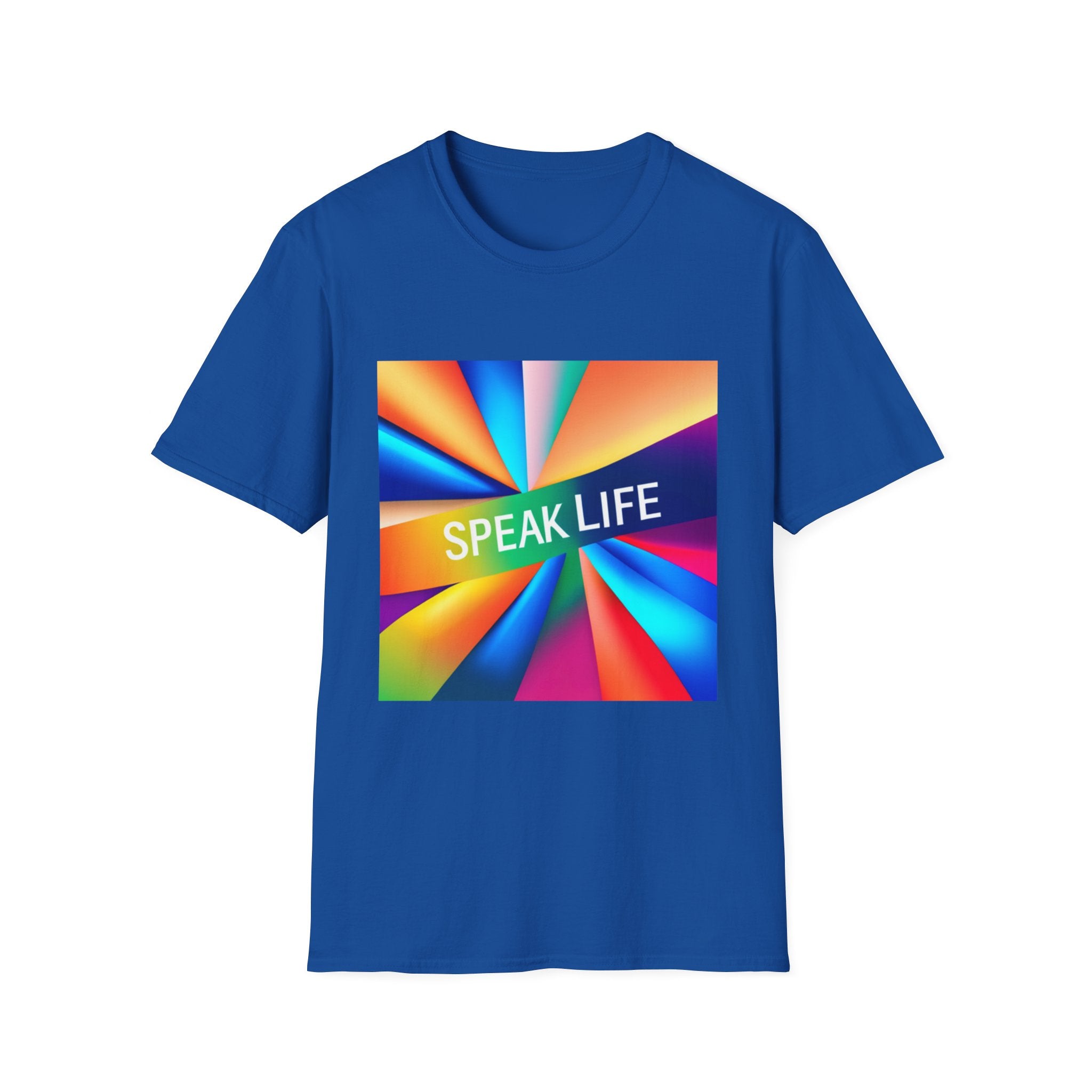 "Speak Life" Kaleidoscope Women's Softstyle T-Shirt