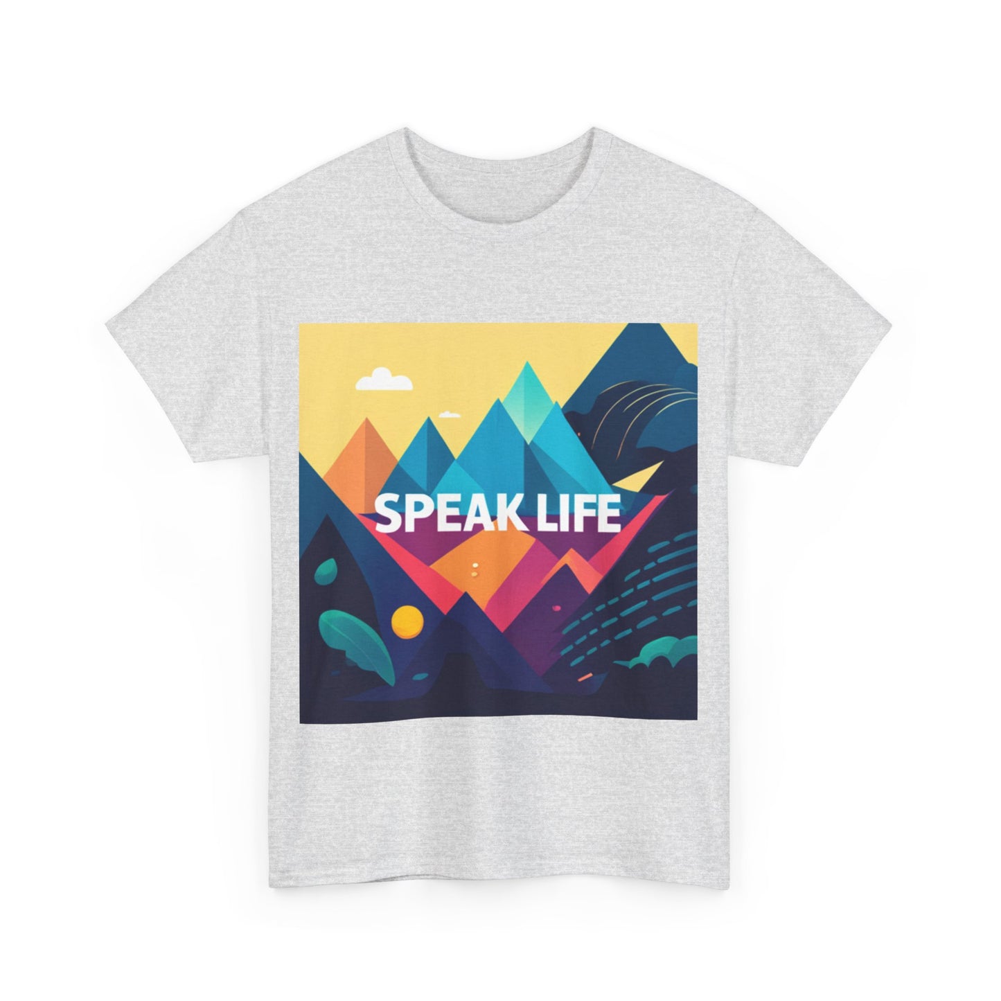 "Speak Life" Move Mountains Unisex Heavy Cotton Tee