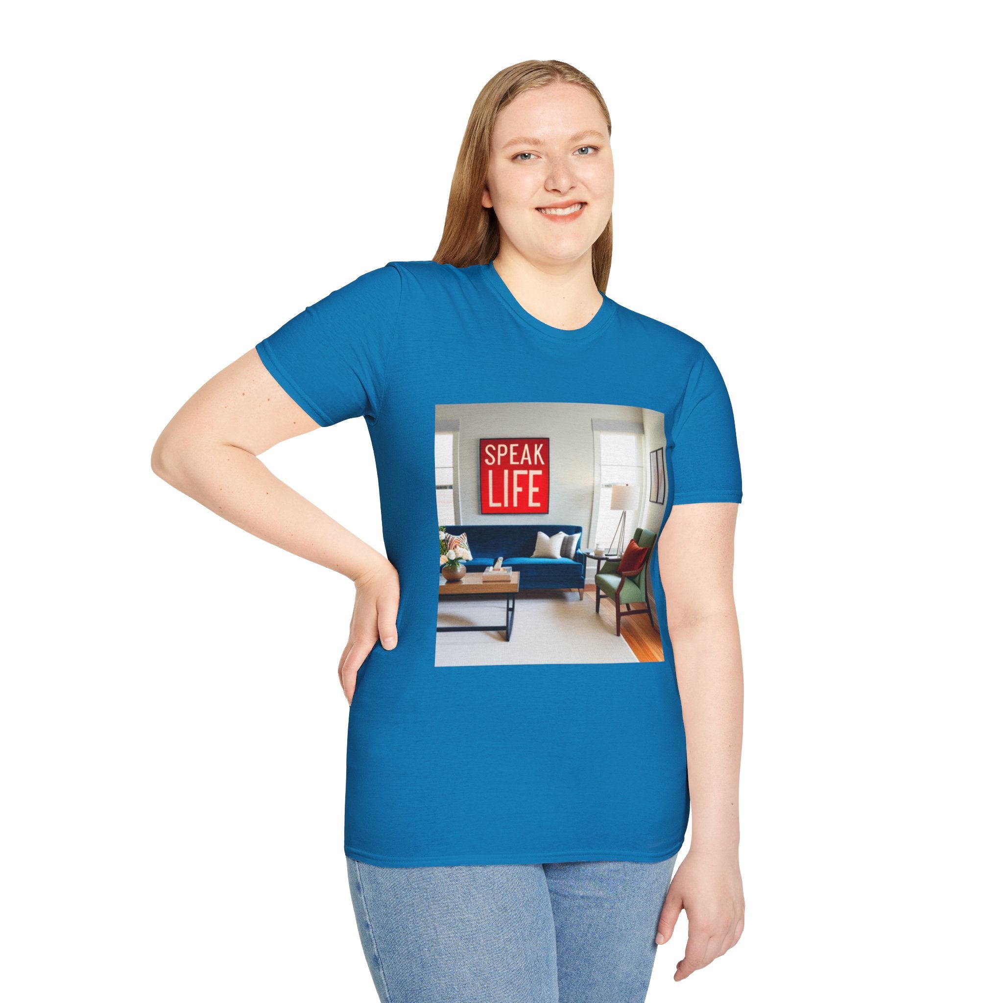 Unisex "Speak Life" Poster Style Softstyle T-Shirt