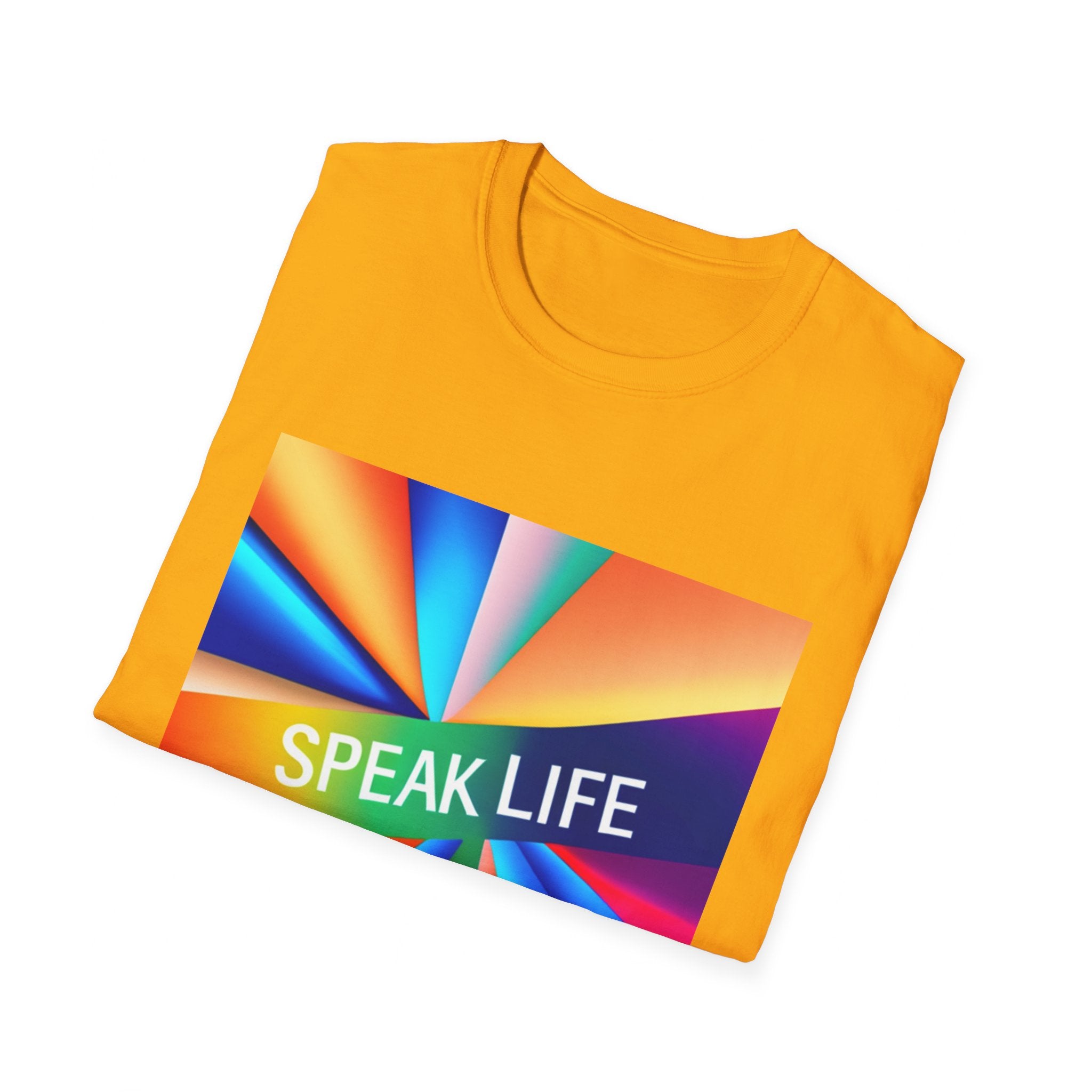 "Speak Life" Kaleidoscope Women's Softstyle T-Shirt