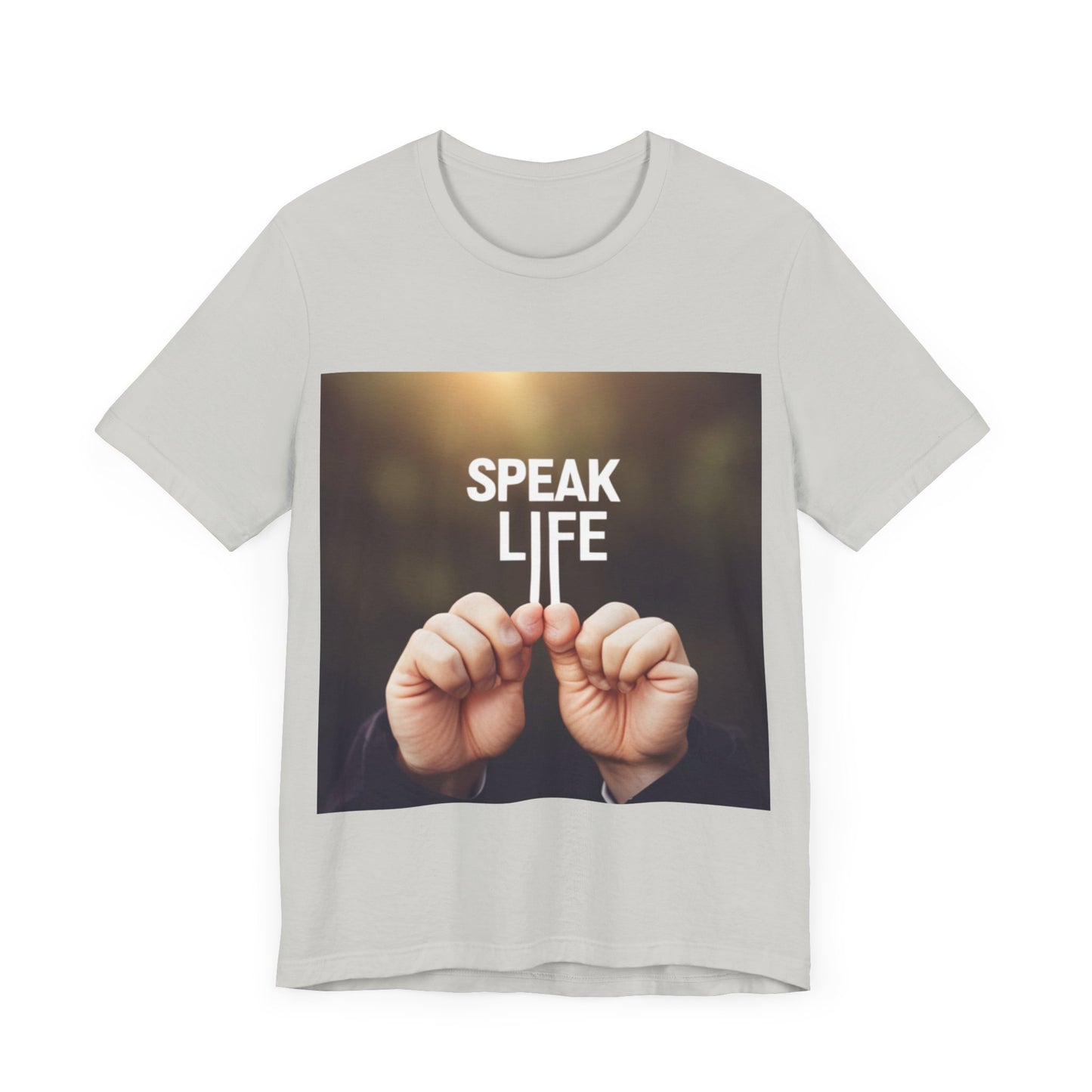 "Speak Life" Hands Unisex Jersey Short Sleeve Tee