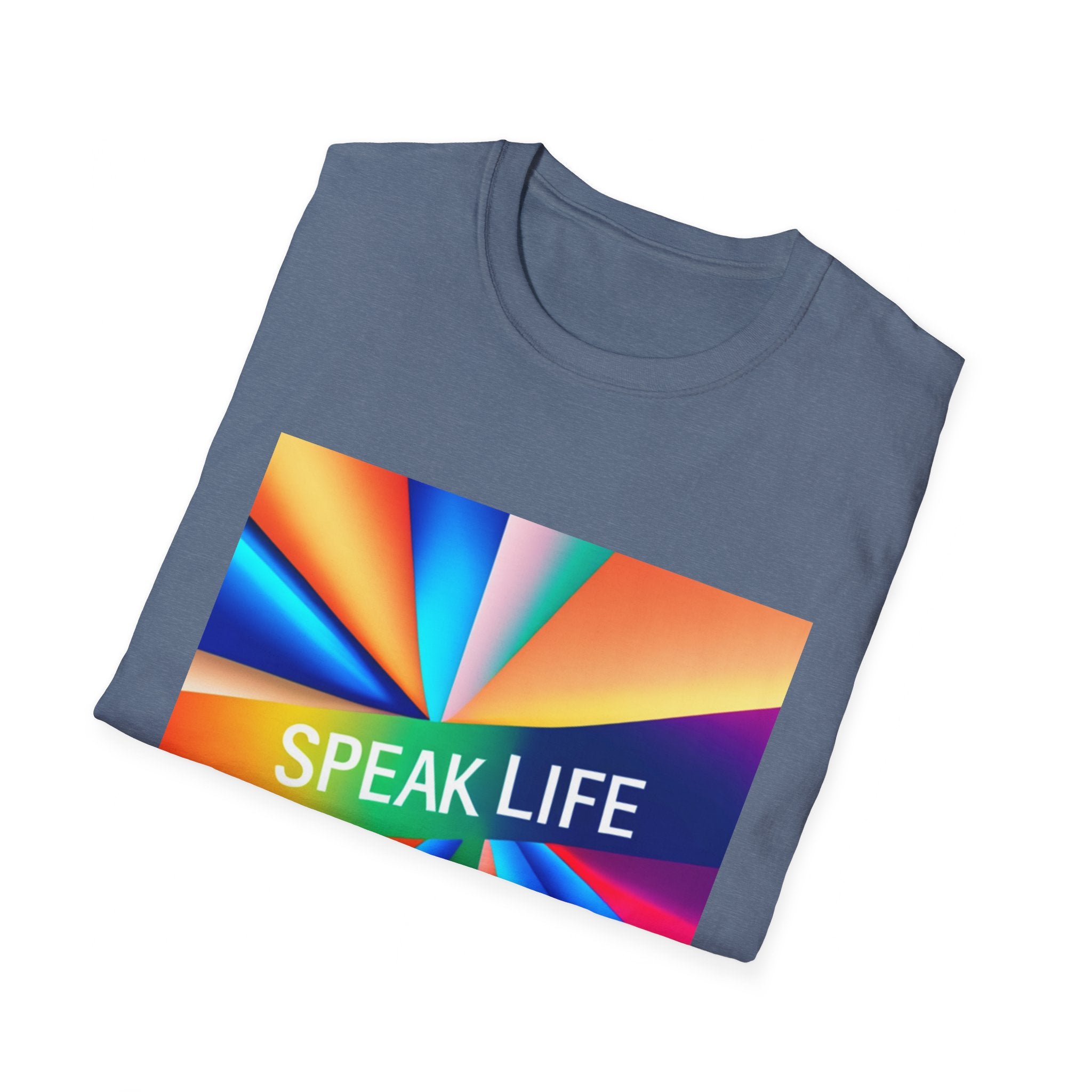 "Speak Life" Kaleidoscope Women's Softstyle T-Shirt