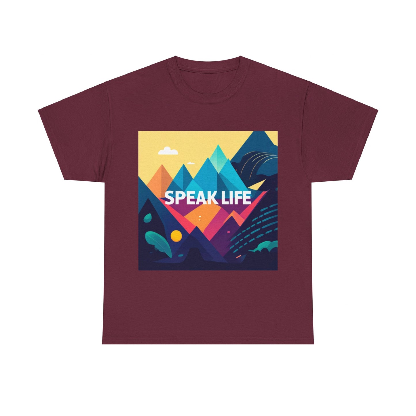 "Speak Life" Move Mountains Unisex Heavy Cotton Tee