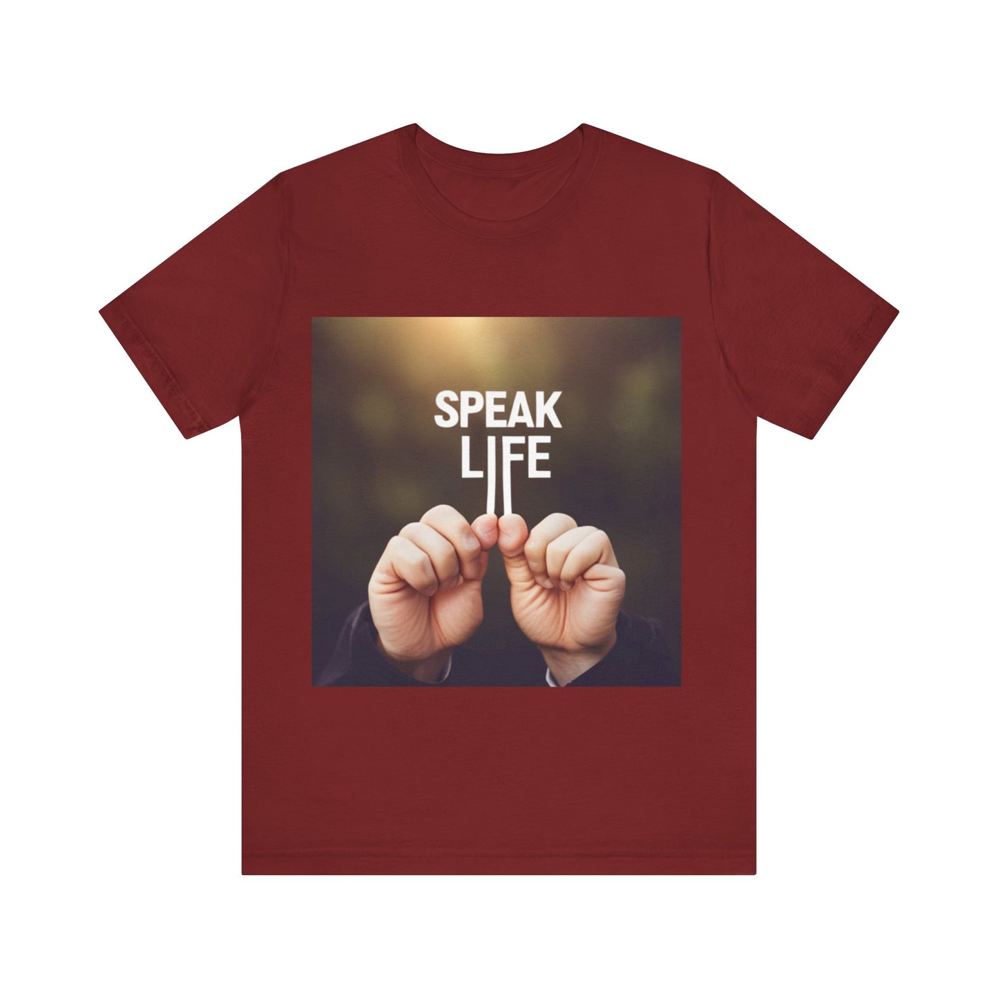 "Speak Life" Hands Unisex Jersey Short Sleeve Tee