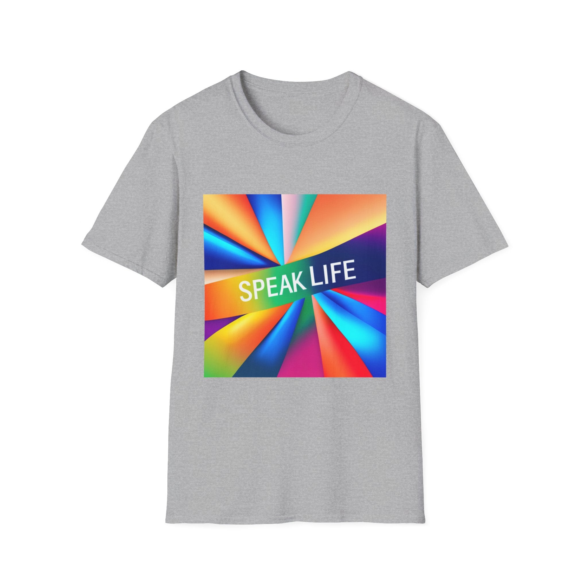 "Speak Life" Kaleidoscope Women's Softstyle T-Shirt