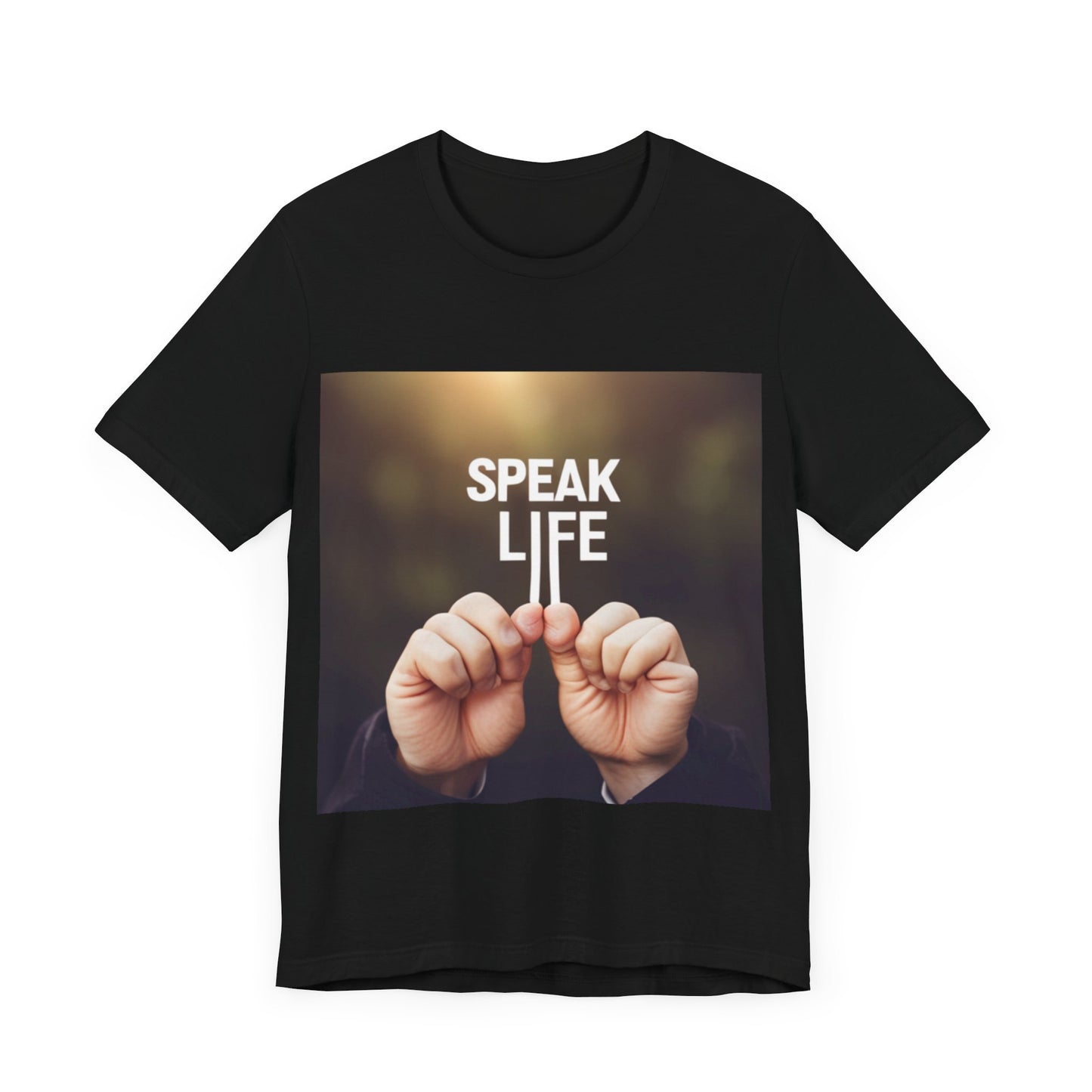"Speak Life" Hands Unisex Jersey Short Sleeve Tee