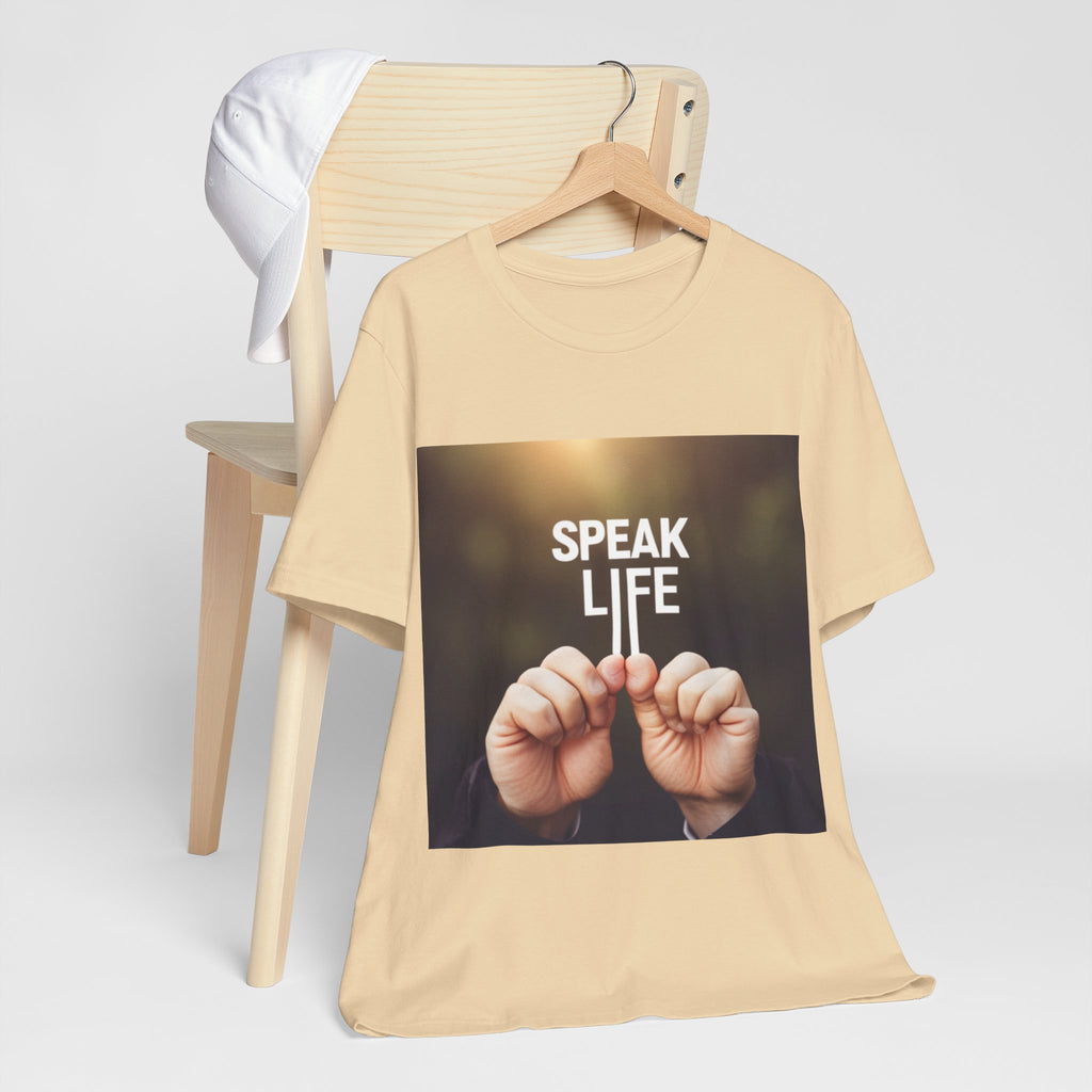 "Speak Life" Hands Unisex Jersey Short Sleeve Tee