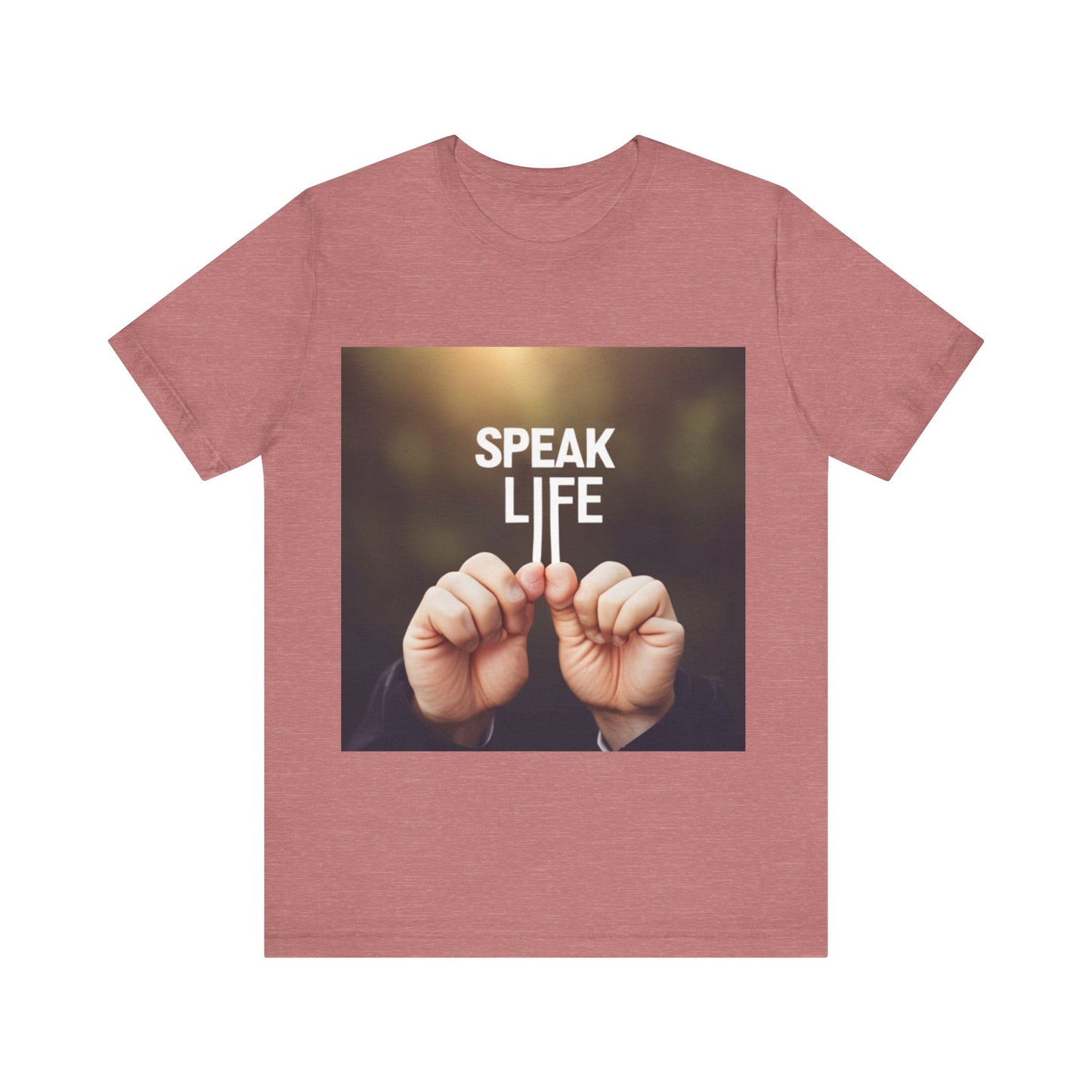 "Speak Life" Hands Unisex Jersey Short Sleeve Tee