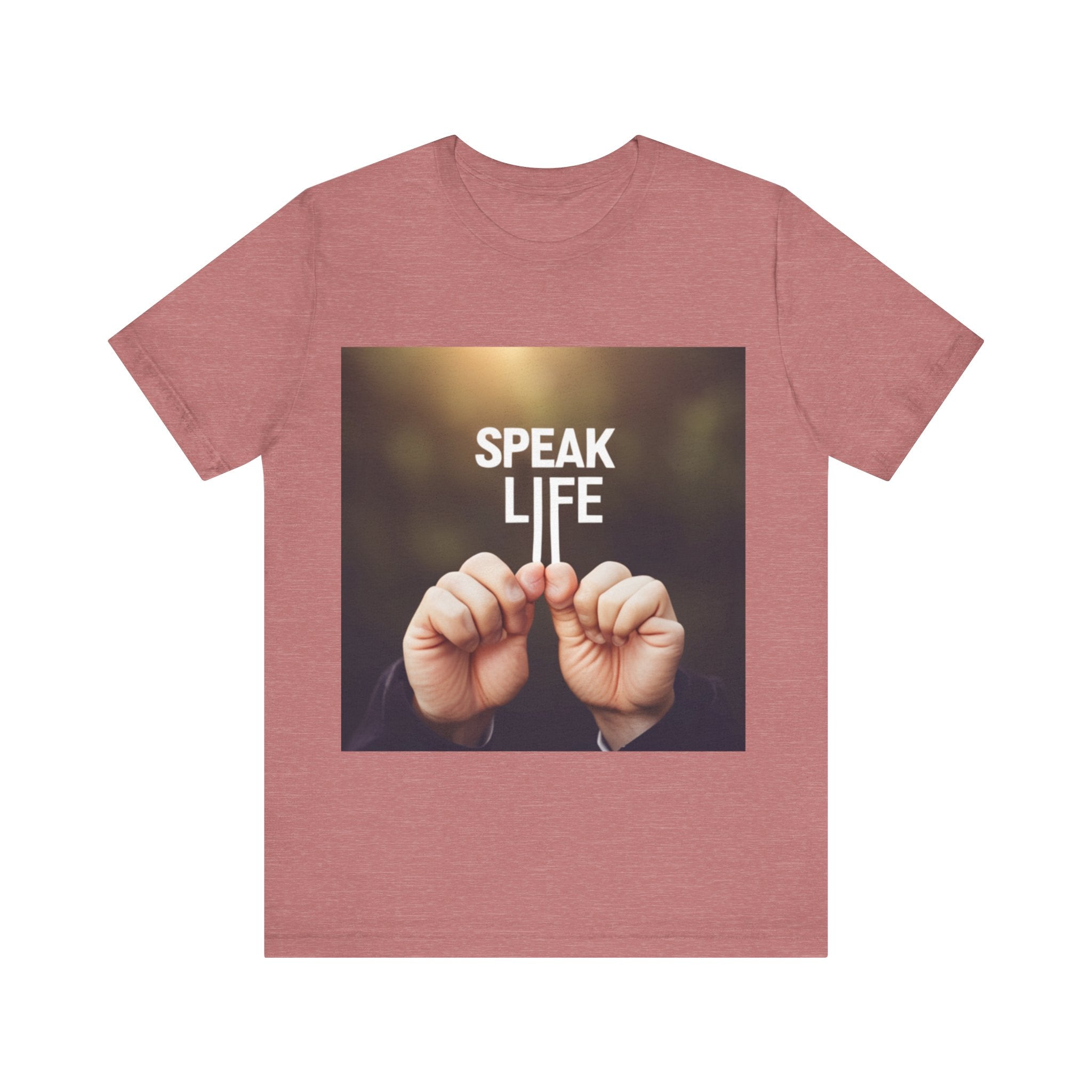 "Speak Life" Hands Unisex Jersey Short Sleeve Tee