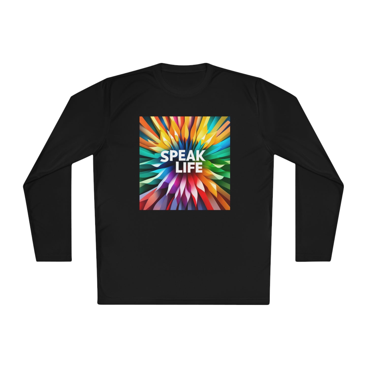 "Speak Life" Burst of Color Unisex Lightweight Long Sleeve Tee