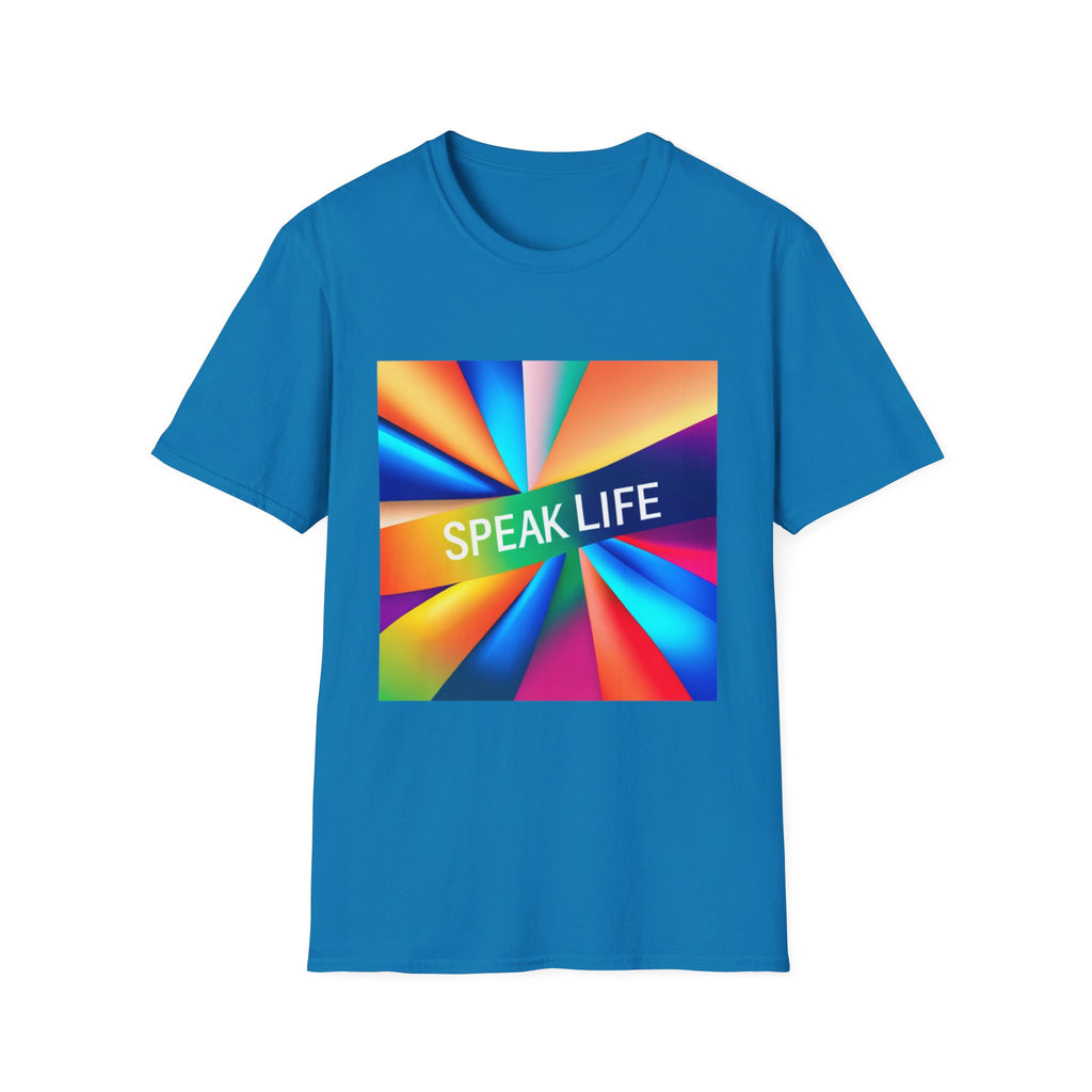 "Speak Life" Kaleidoscope Women's Softstyle T-Shirt