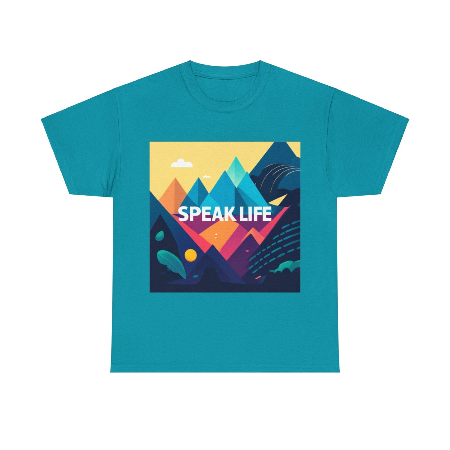 "Speak Life" Move Mountains Unisex Heavy Cotton Tee
