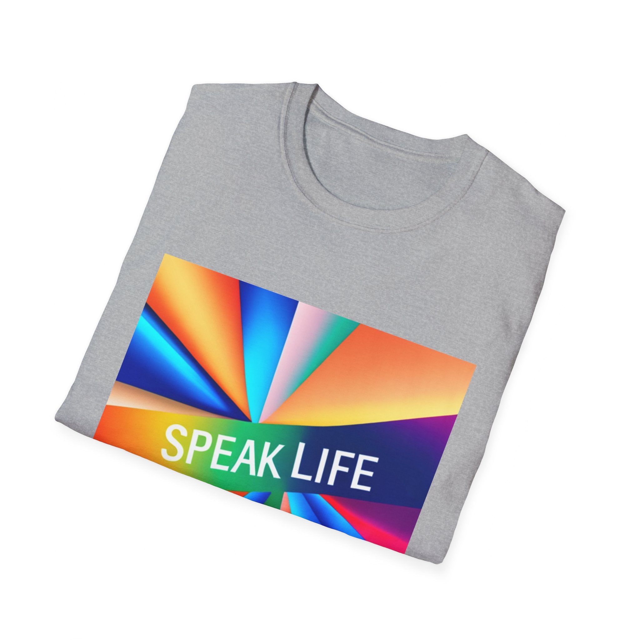 "Speak Life" Kaleidoscope Women's Softstyle T-Shirt
