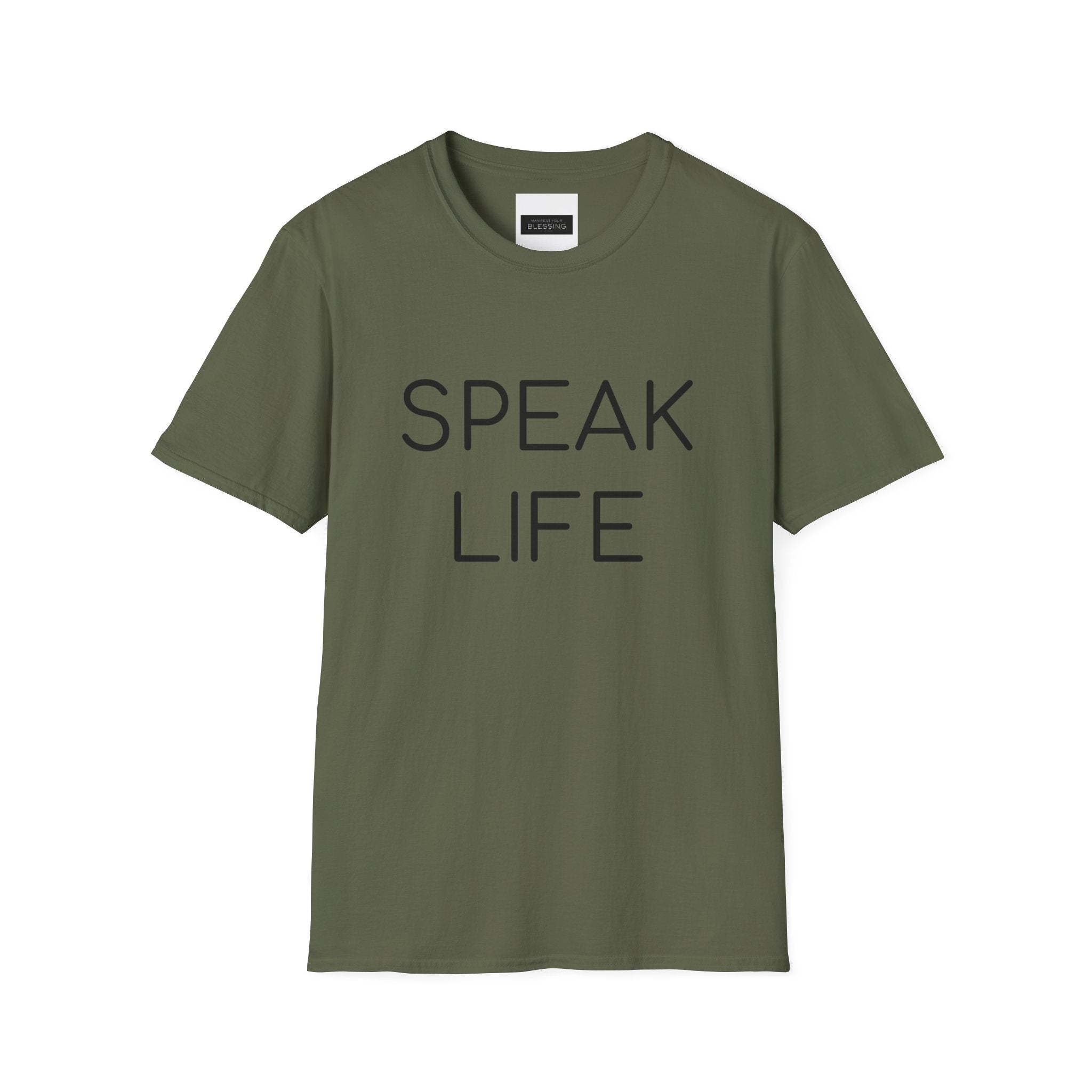 Speak Life T-Shirt — Positive Message Inspirational Tee