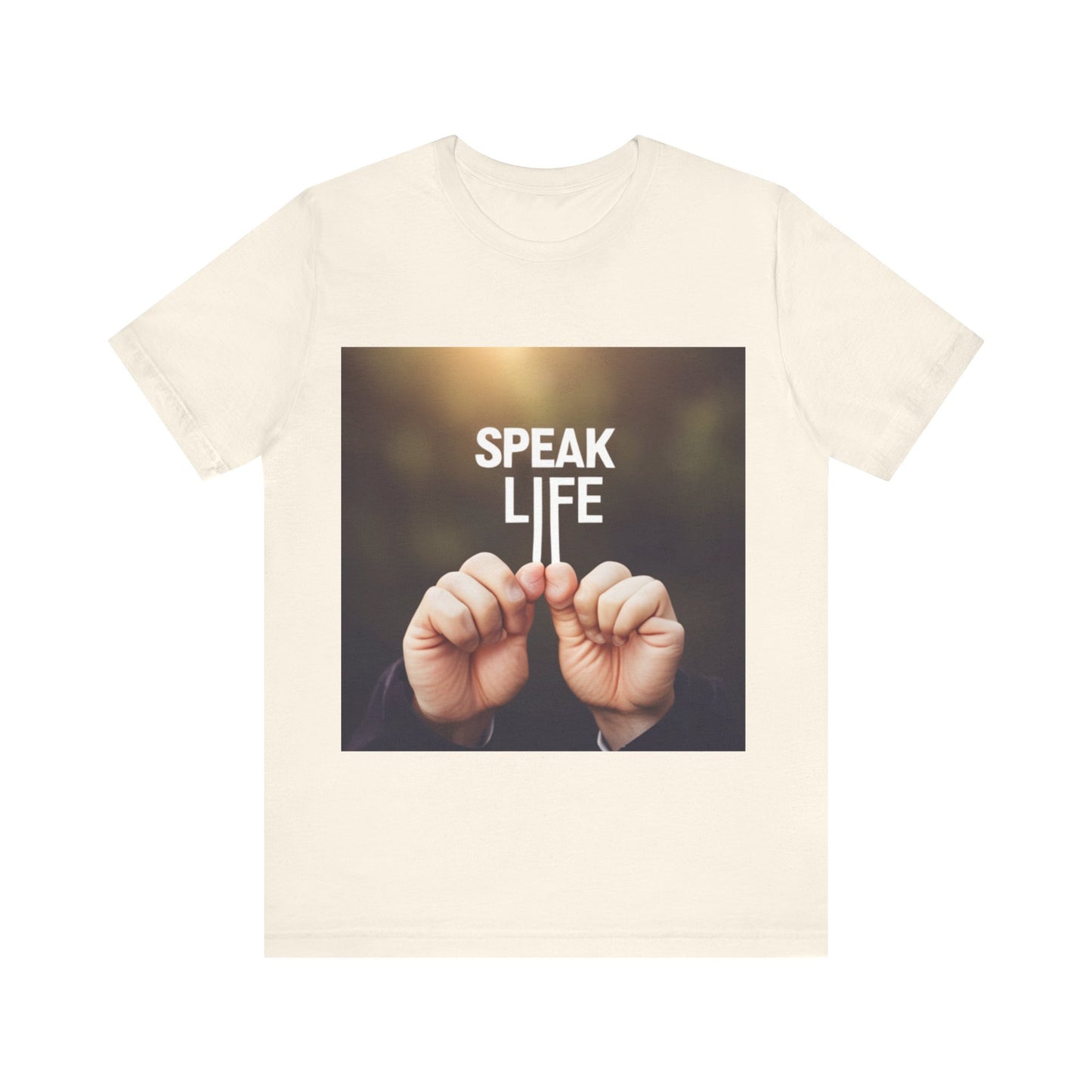 "Speak Life" Hands Unisex Jersey Short Sleeve Tee