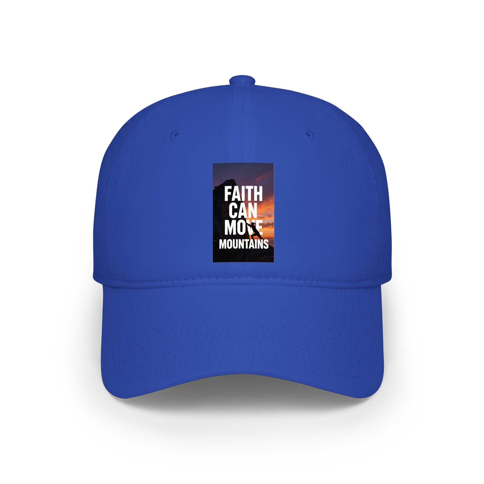 Women's "Faith Can Move Mountains" Cap — Inspirational Low Profile Baseball Hat
