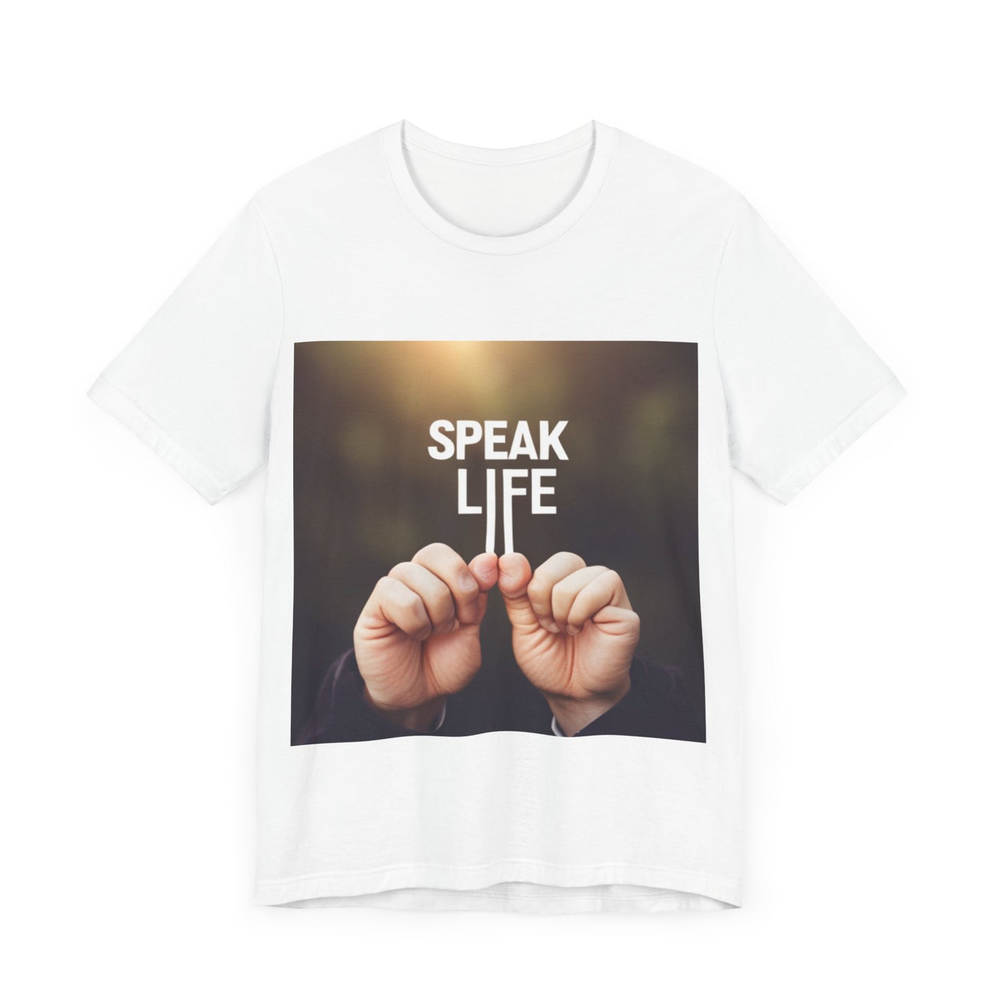 "Speak Life" Hands Unisex Jersey Short Sleeve Tee