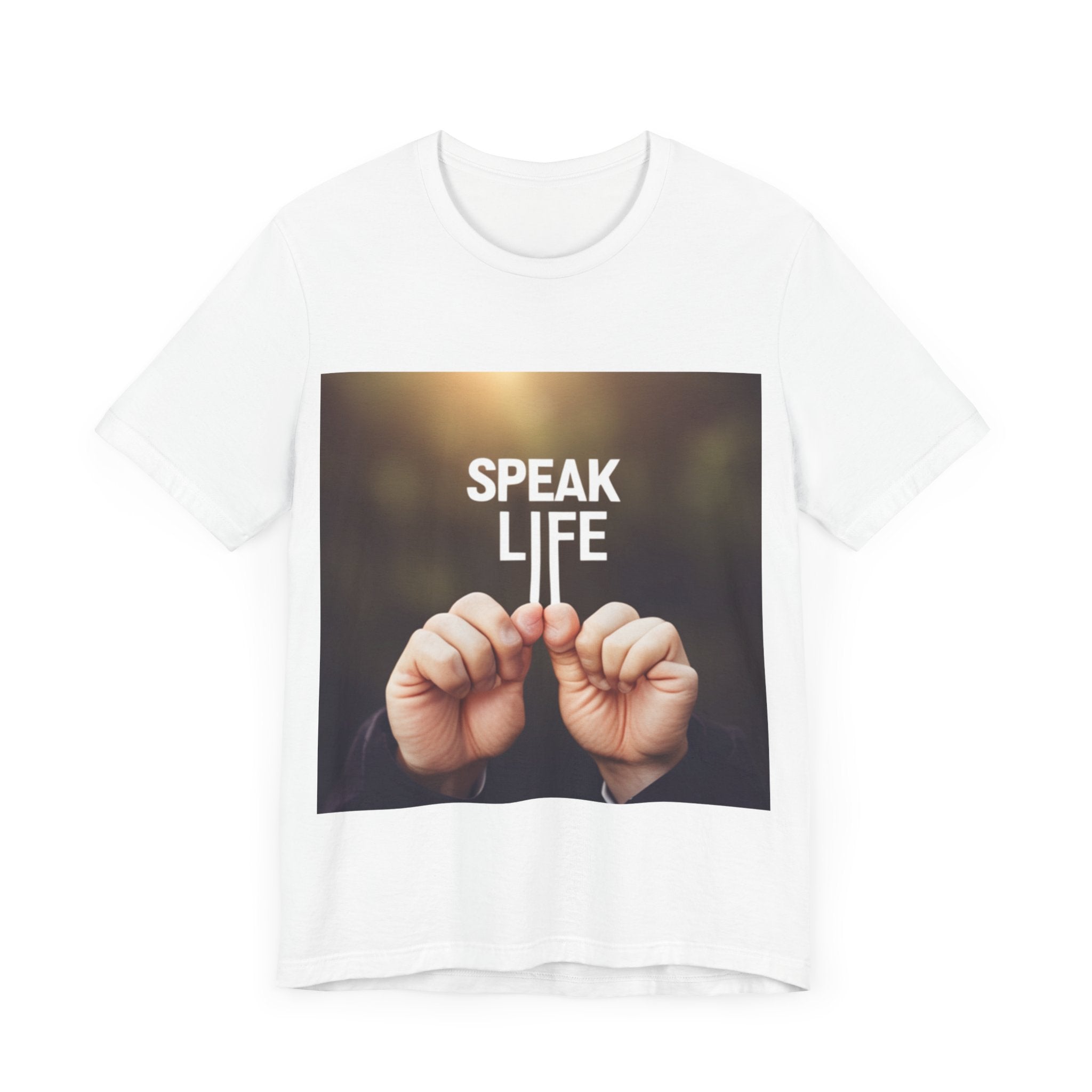 "Speak Life" Hands Unisex Jersey Short Sleeve Tee