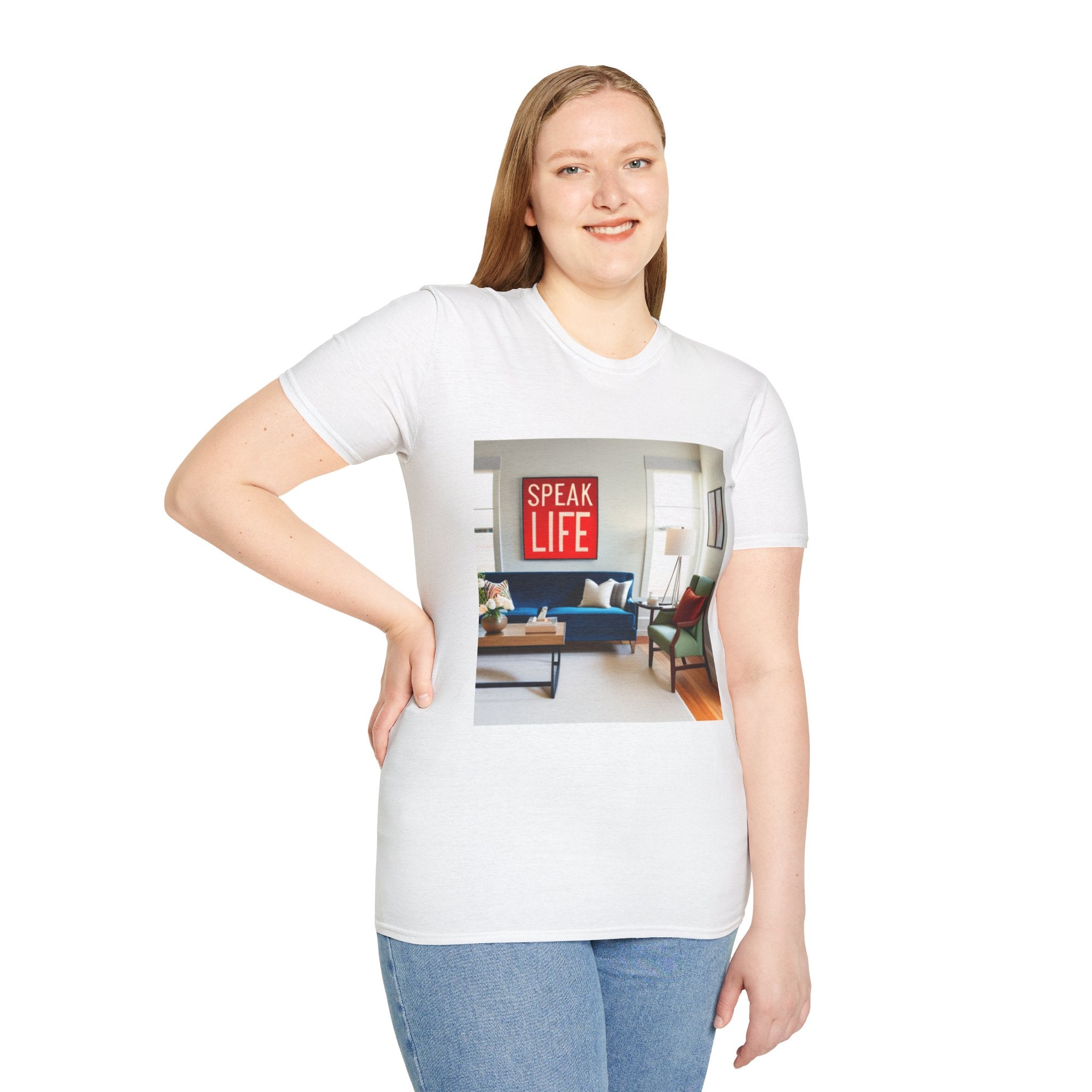 Unisex "Speak Life" Poster Style Softstyle T-Shirt