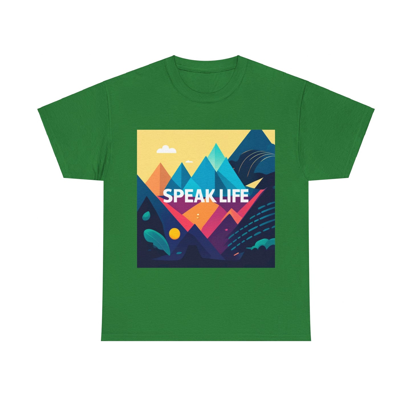 "Speak Life" Move Mountains Unisex Heavy Cotton Tee