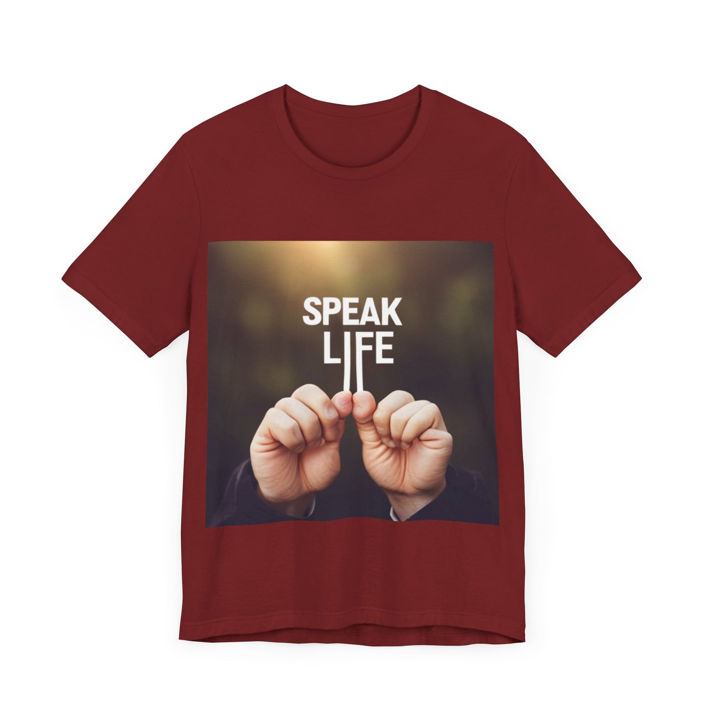 "Speak Life" Hands Unisex Jersey Short Sleeve Tee