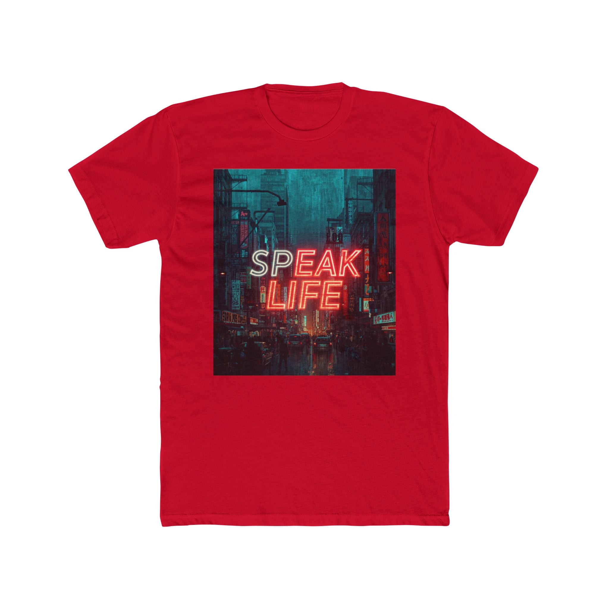 Speak Life Tee — Neon City Inspirational Graphic T-Shirt