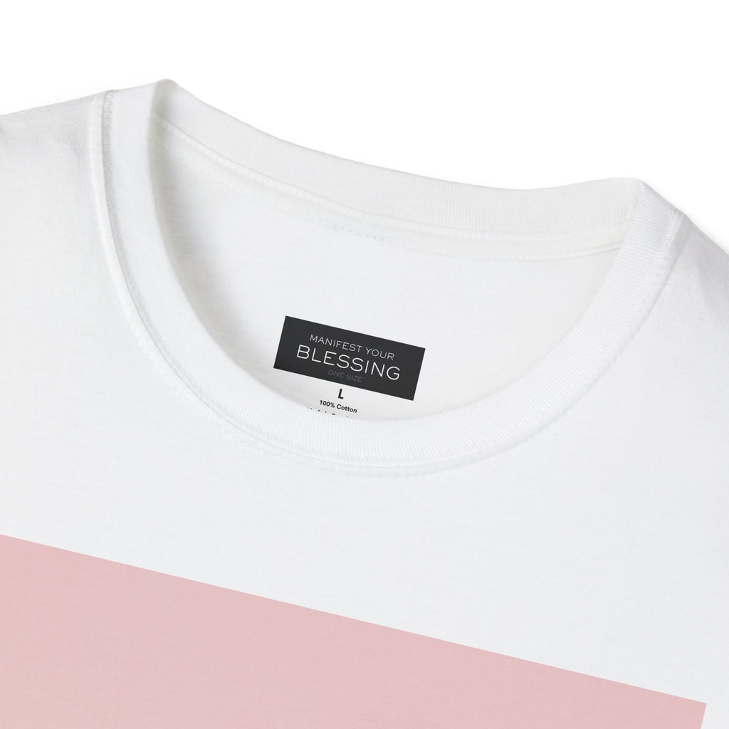 Women's Speak Life T-Shirt — Positive Message Pink Block Graphic Tee