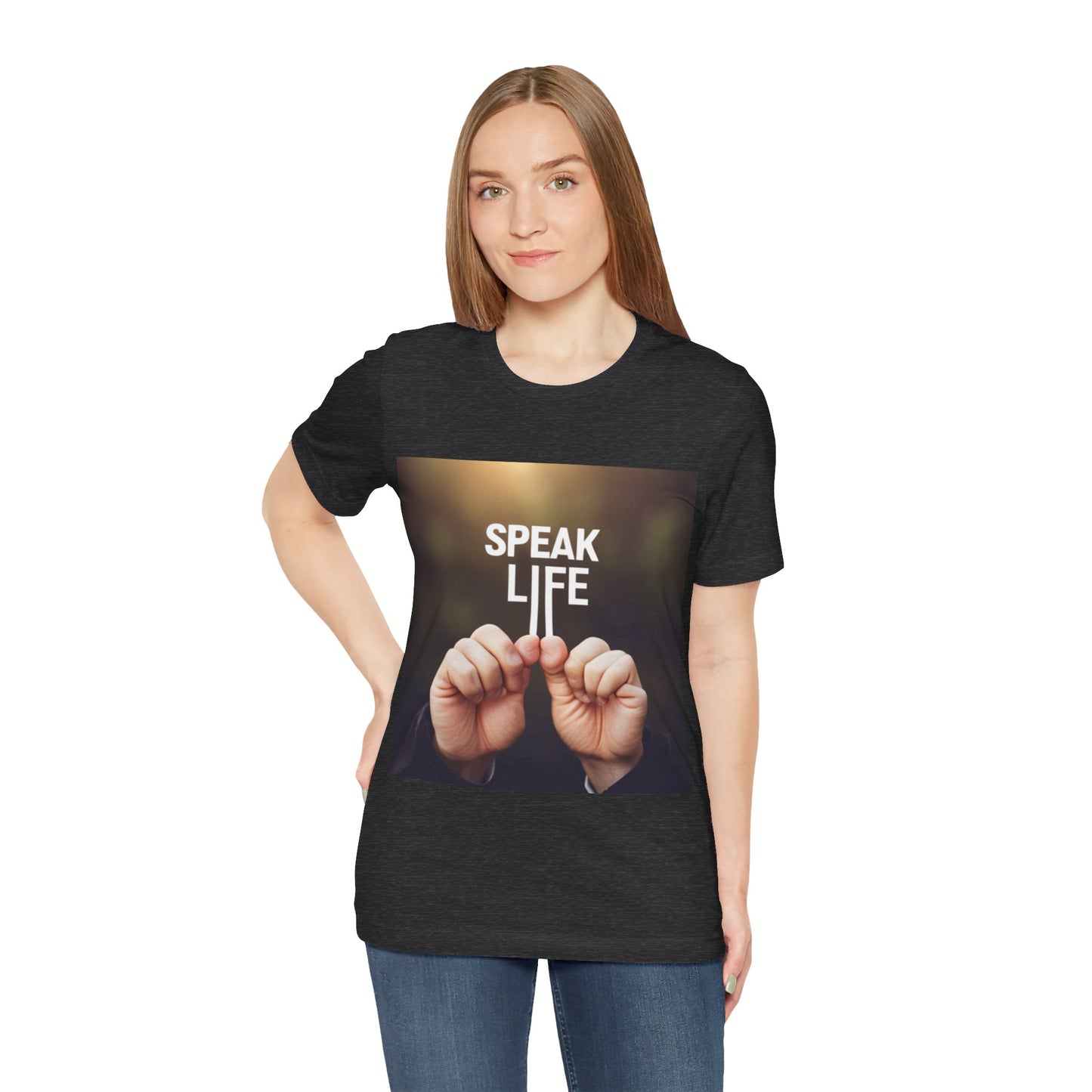 "Speak Life" Hands Unisex Jersey Short Sleeve Tee