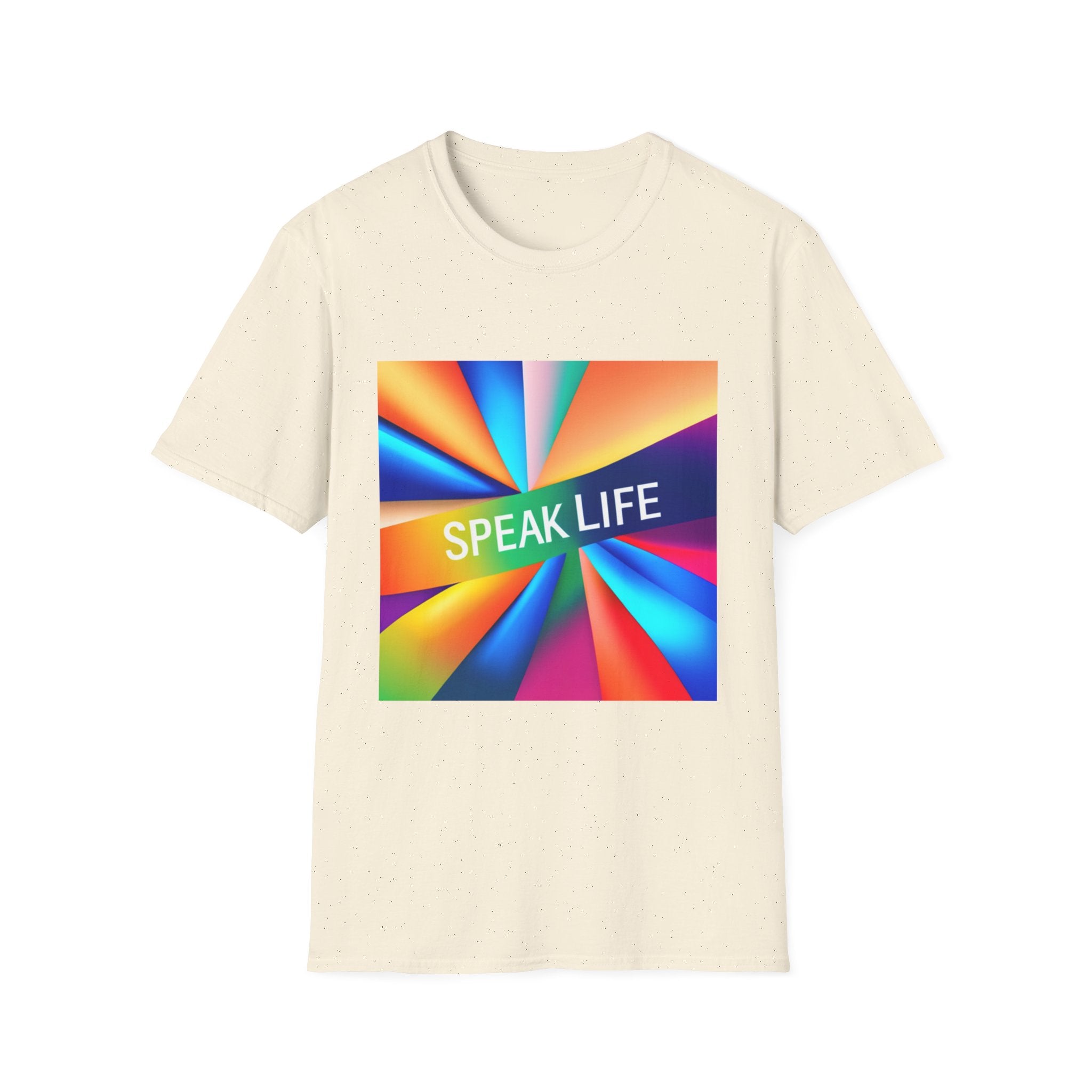 "Speak Life" Kaleidoscope Women's Softstyle T-Shirt