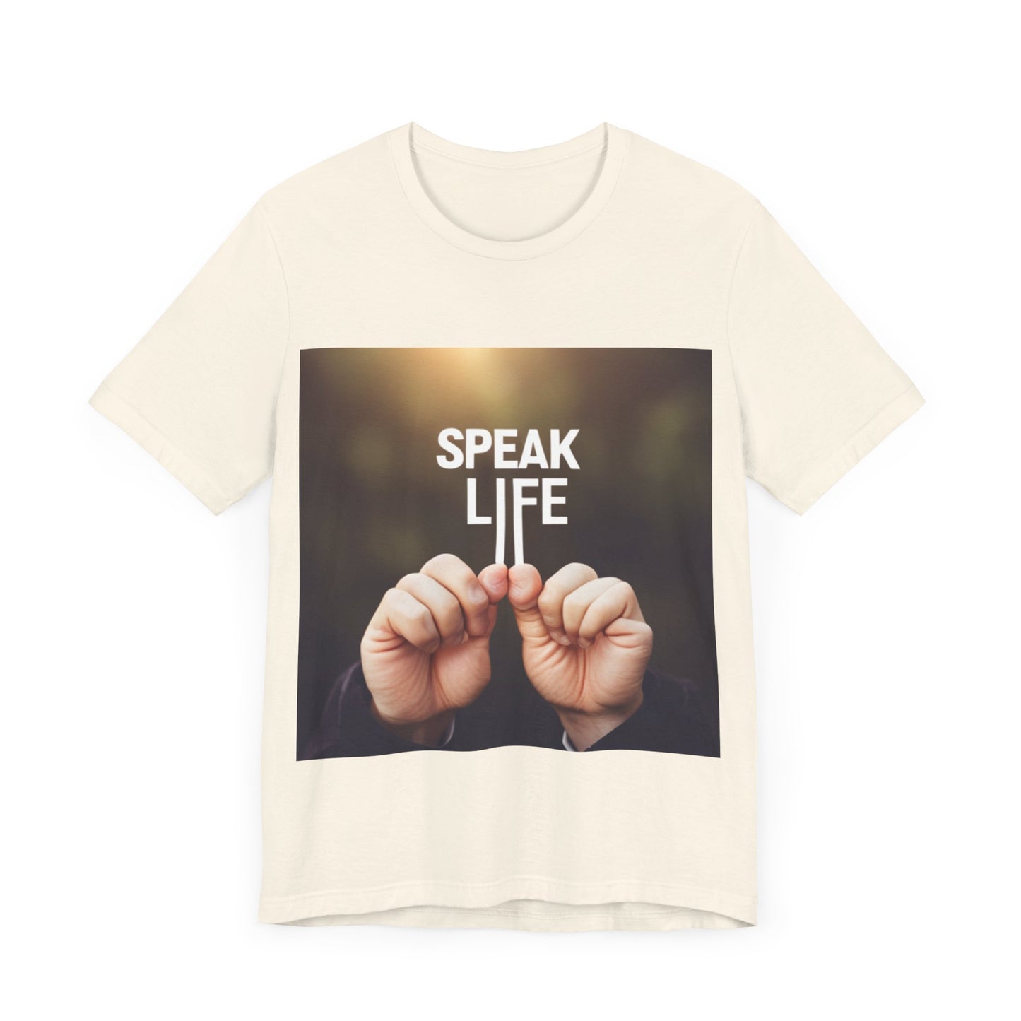 "Speak Life" Hands Unisex Jersey Short Sleeve Tee