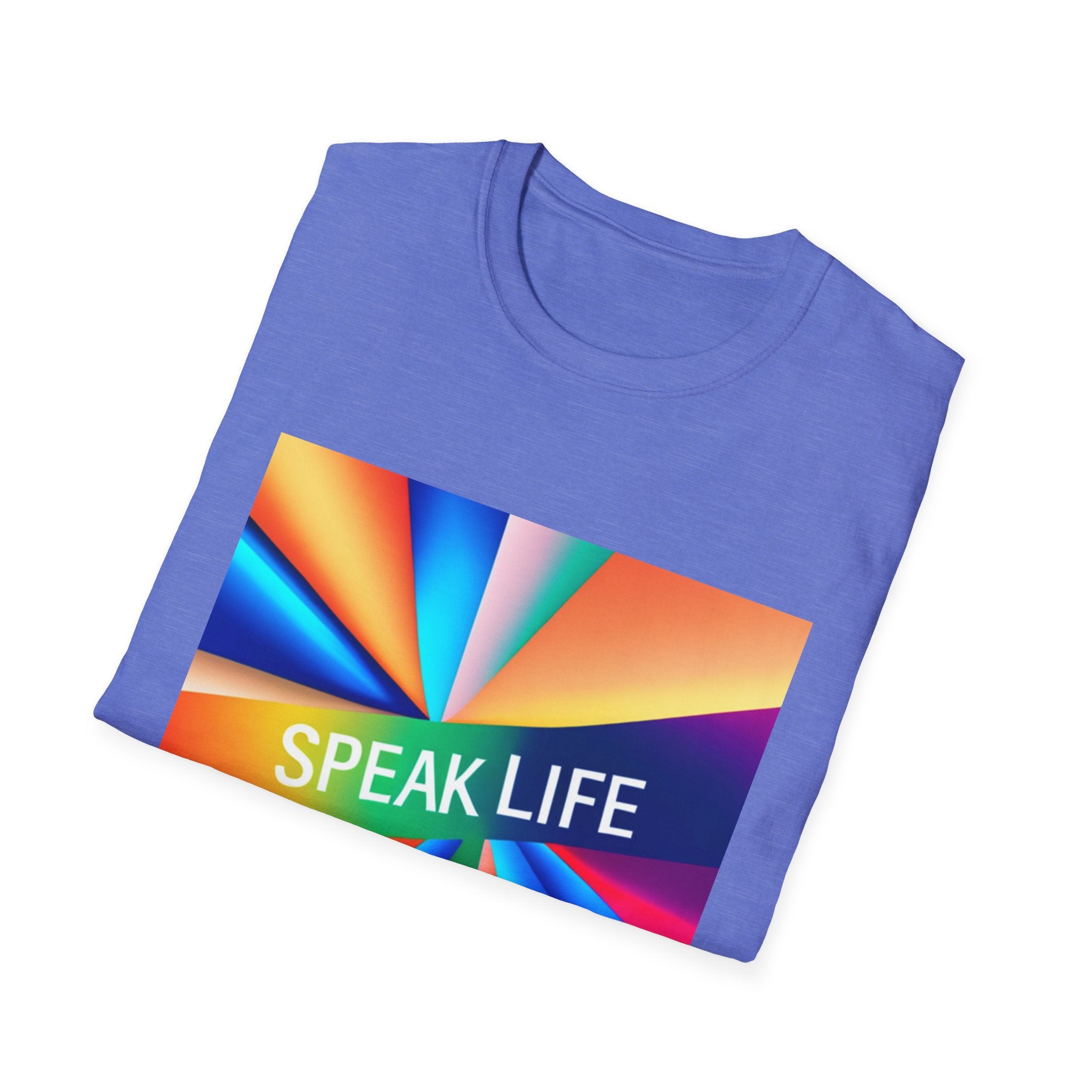 "Speak Life" Kaleidoscope Women's Softstyle T-Shirt