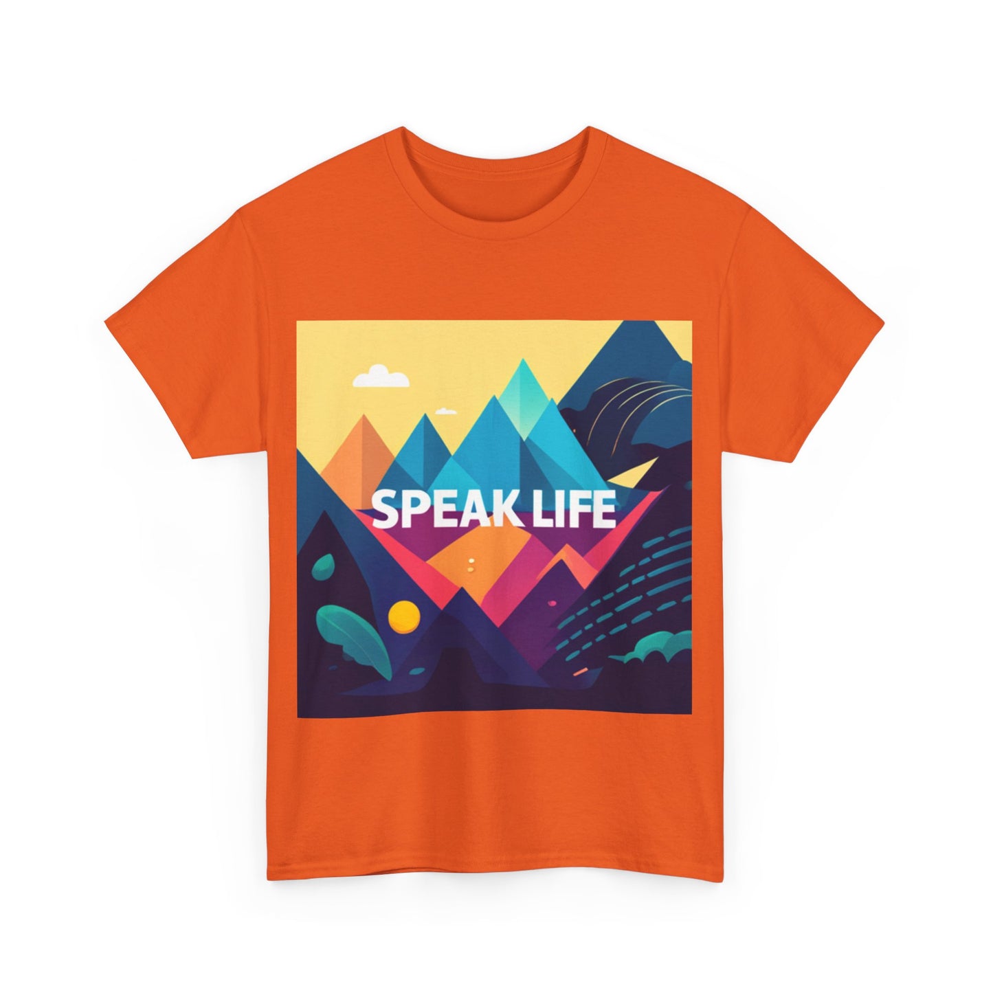 "Speak Life" Move Mountains Unisex Heavy Cotton Tee