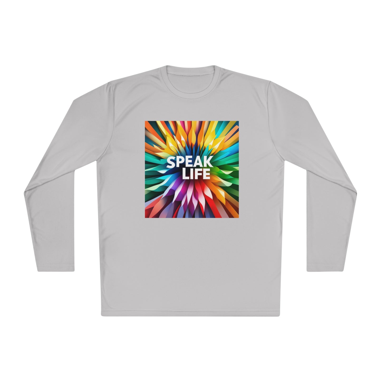 "Speak Life" Burst of Color Unisex Lightweight Long Sleeve Tee