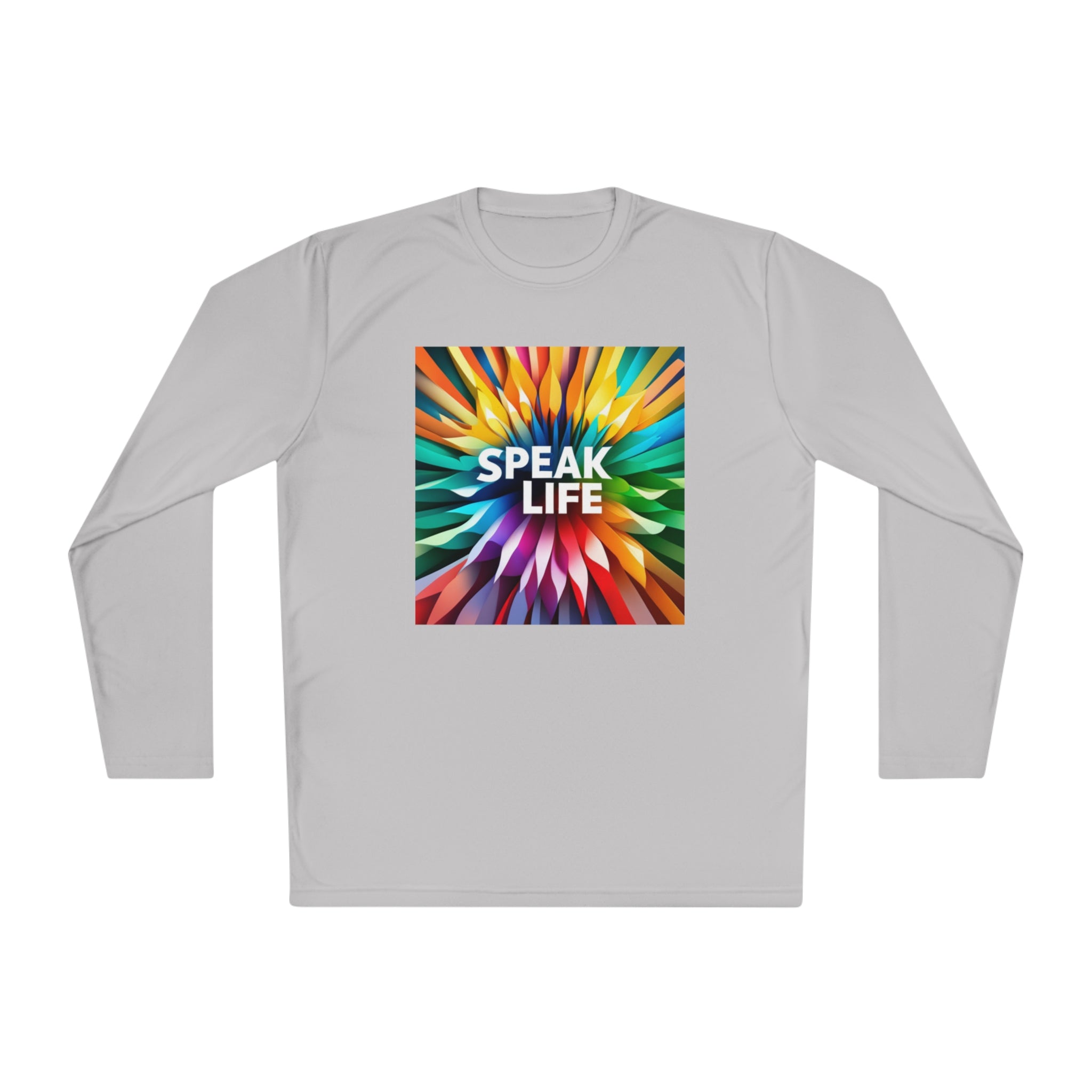 "Speak Life" Burst of Color Unisex Lightweight Long Sleeve Tee