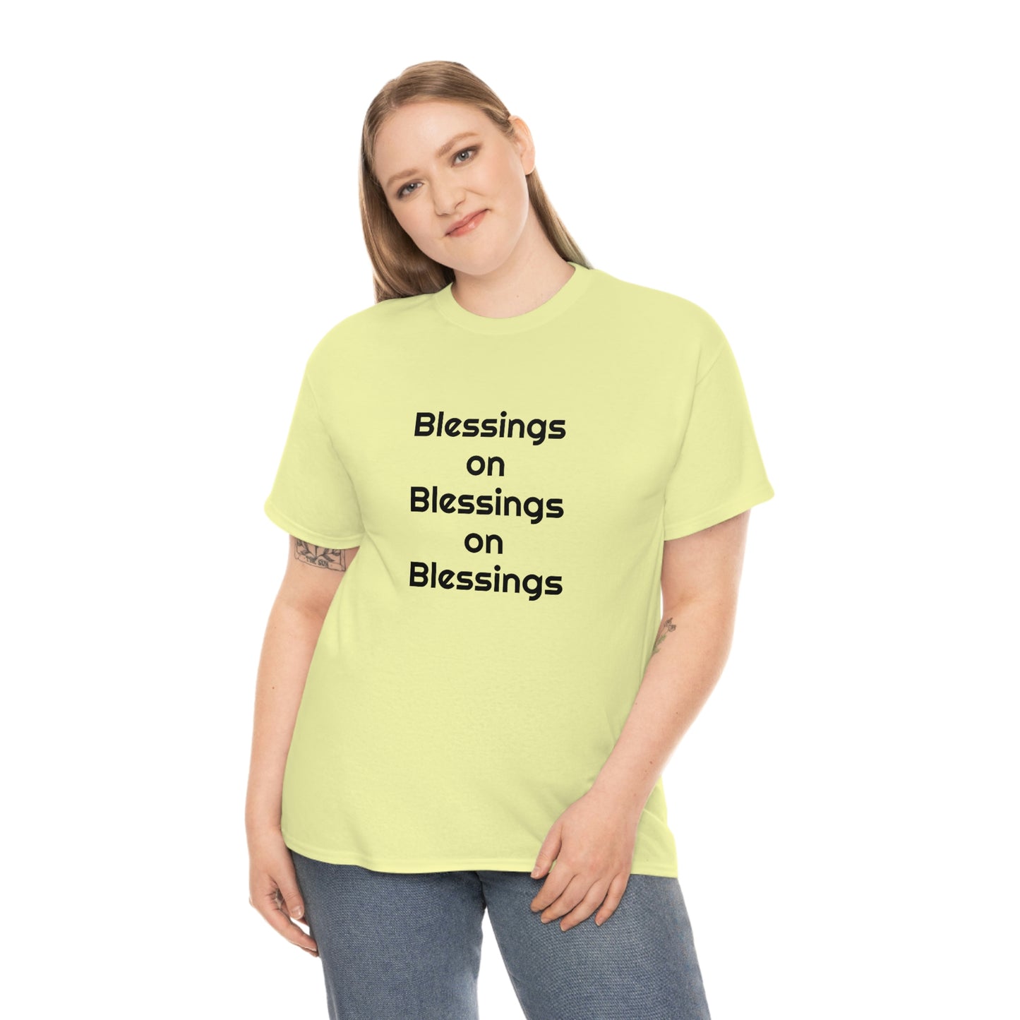 "Blessings on Blessings" Unisex Heavy Cotton Tee