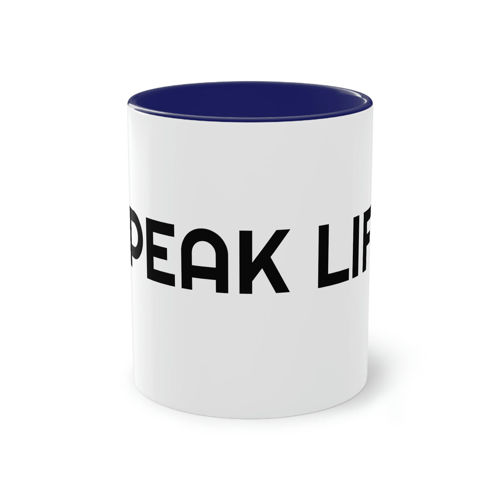 "Speak Life" Two-Tone Coffee Mug, 11oz