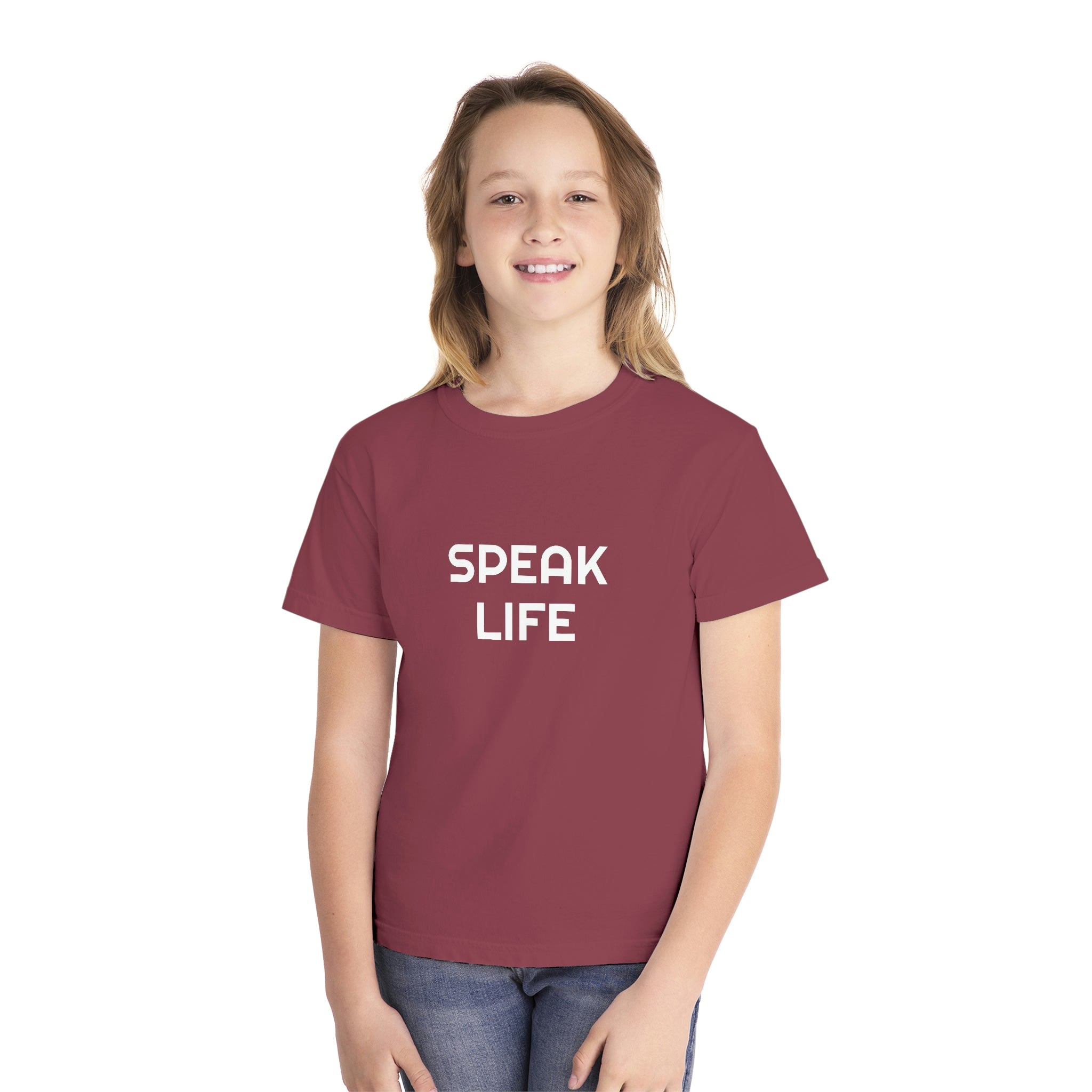 "Speak Life" Youth Midweight Tee