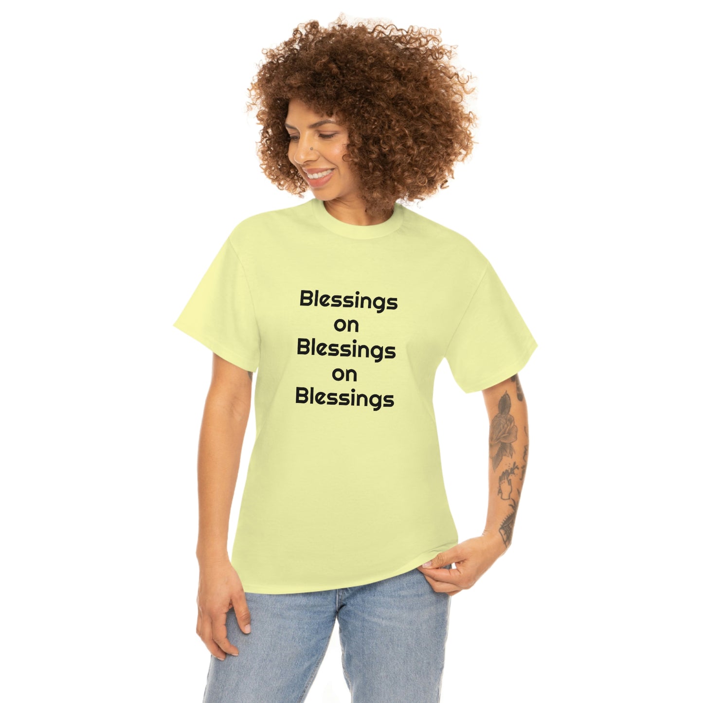 "Blessings on Blessings" Unisex Heavy Cotton Tee