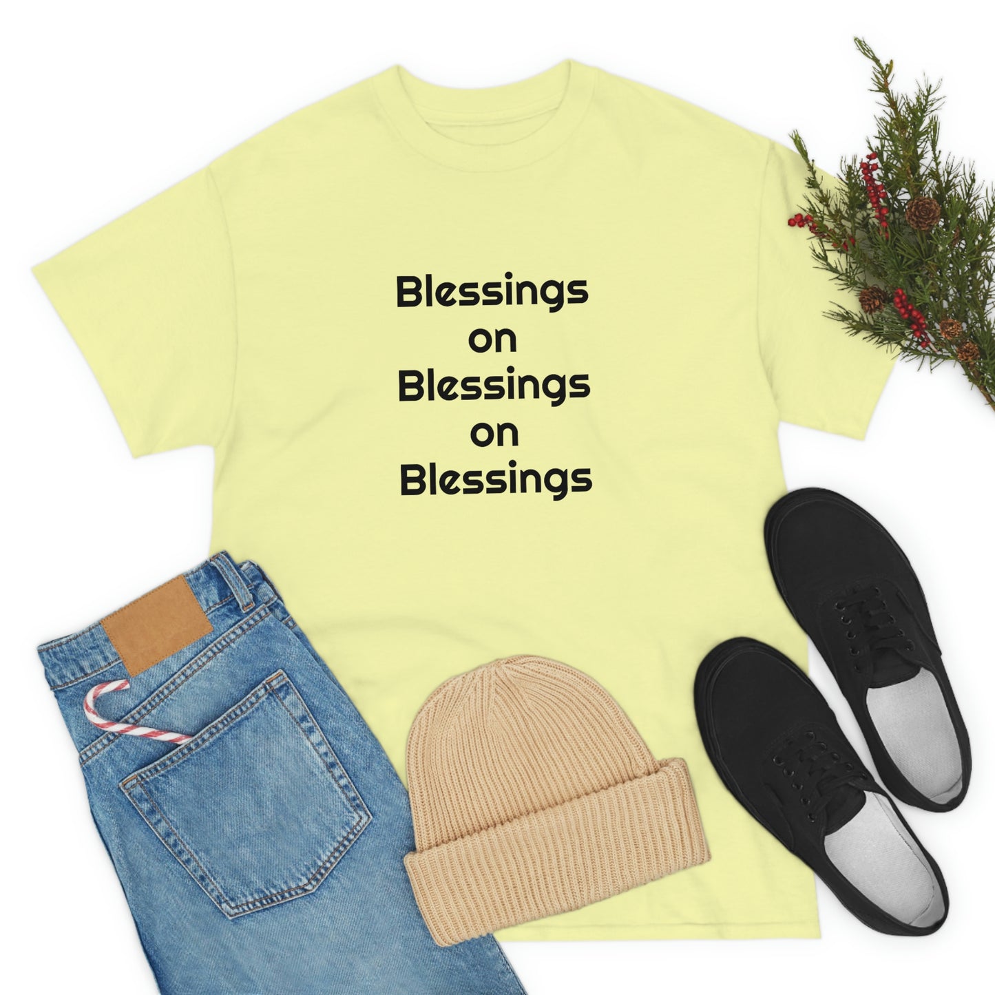 "Blessings on Blessings" Unisex Heavy Cotton Tee