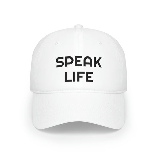 "Speak Life" Low Profile Baseball Cap