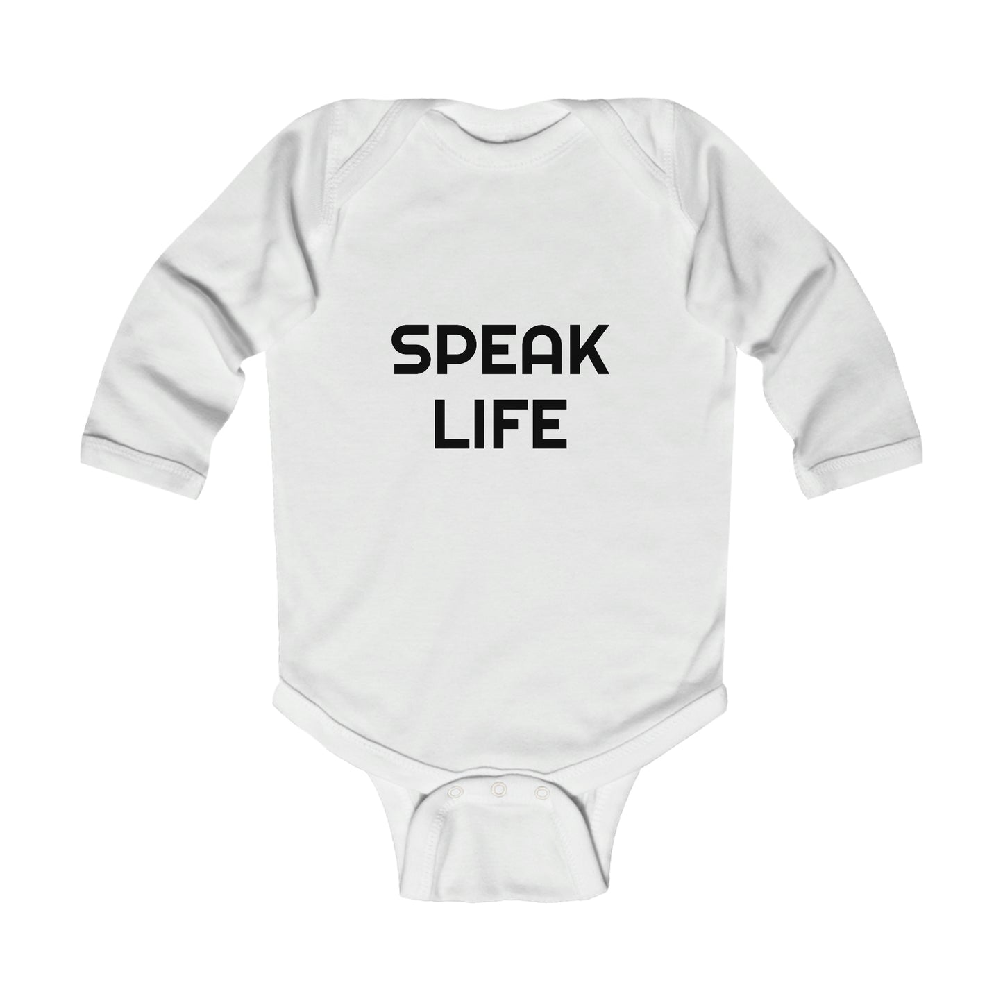 "Speak Life" Infant Long Sleeve Bodysuit