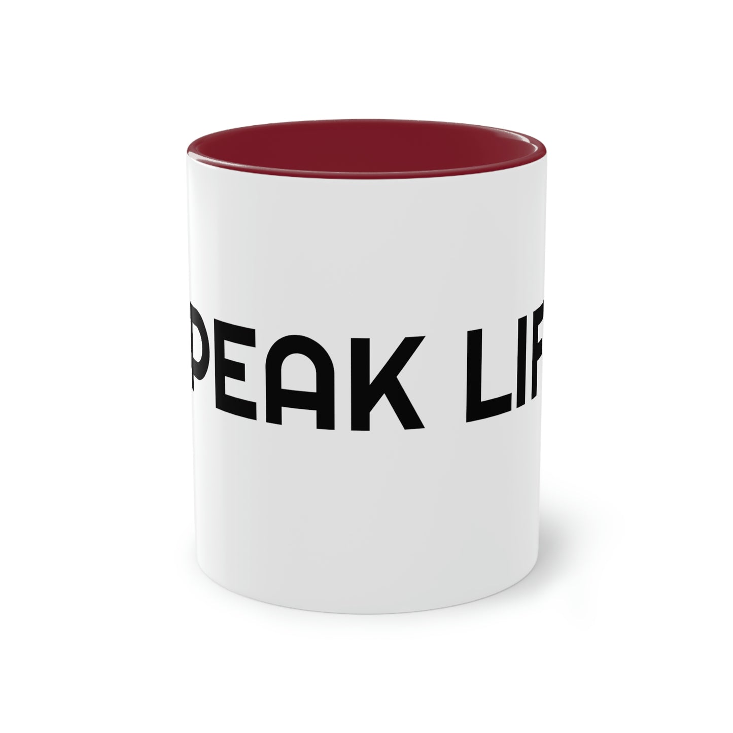 "Speak Life" Two-Tone Coffee Mug, 11oz