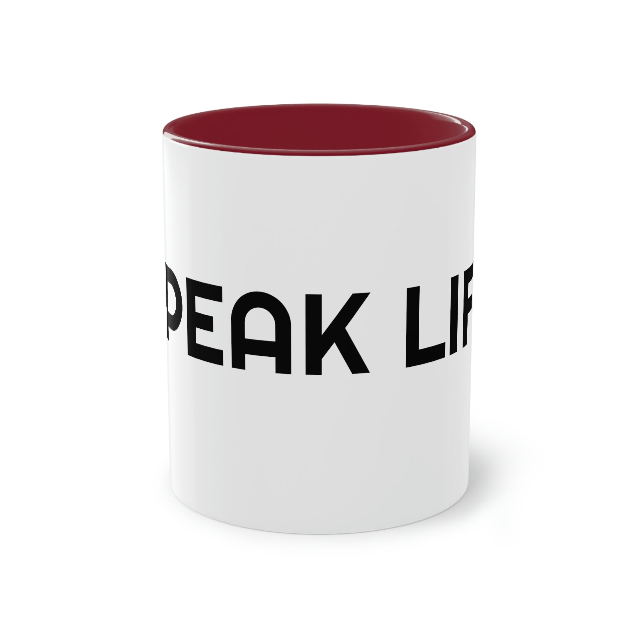 "Speak Life" Two-Tone Coffee Mug, 11oz