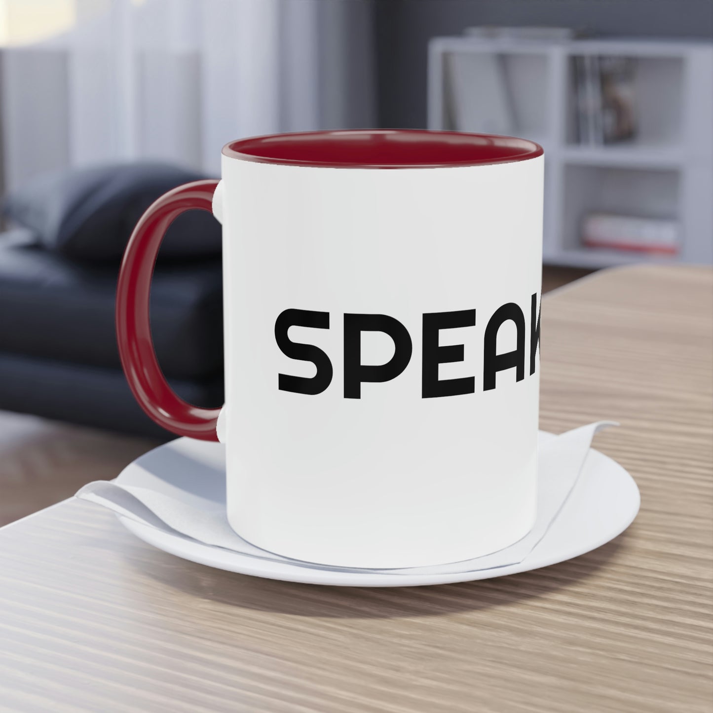 "Speak Life" Two-Tone Coffee Mug, 11oz
