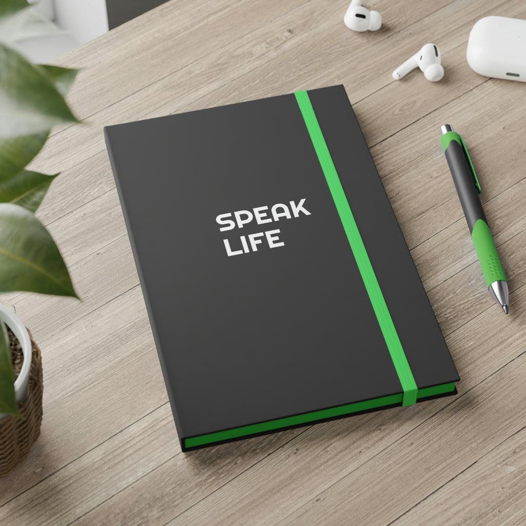 "Speak Life" Color Contrast Notebook - Ruled