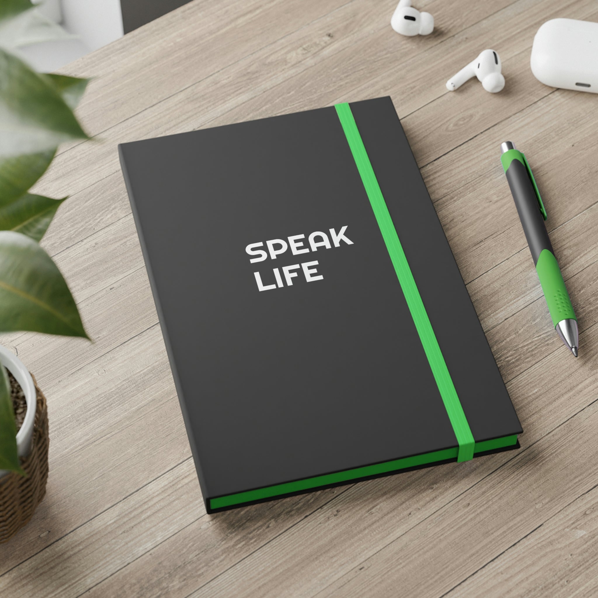 "Speak Life" Color Contrast Notebook - Ruled