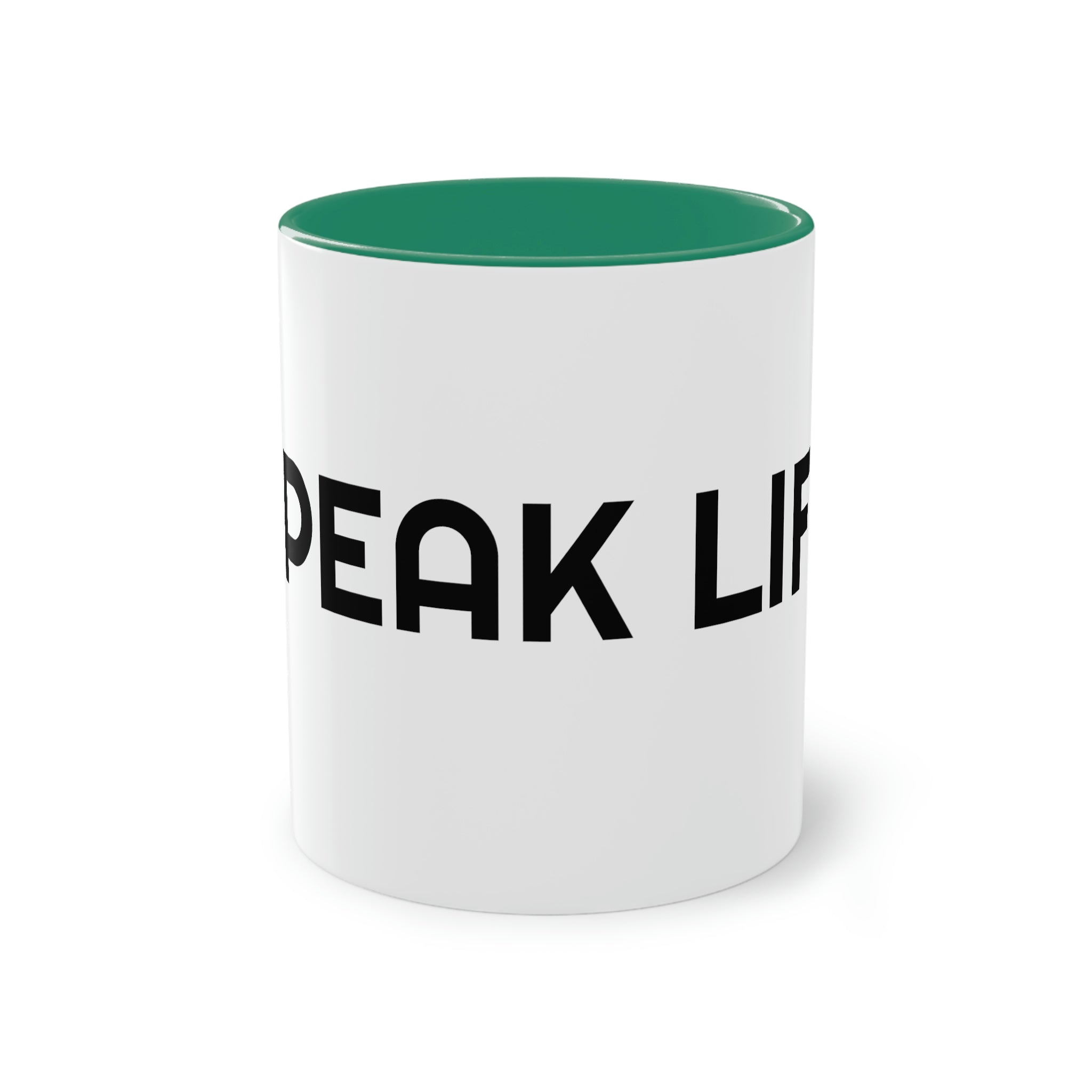 "Speak Life" Two-Tone Coffee Mug, 11oz