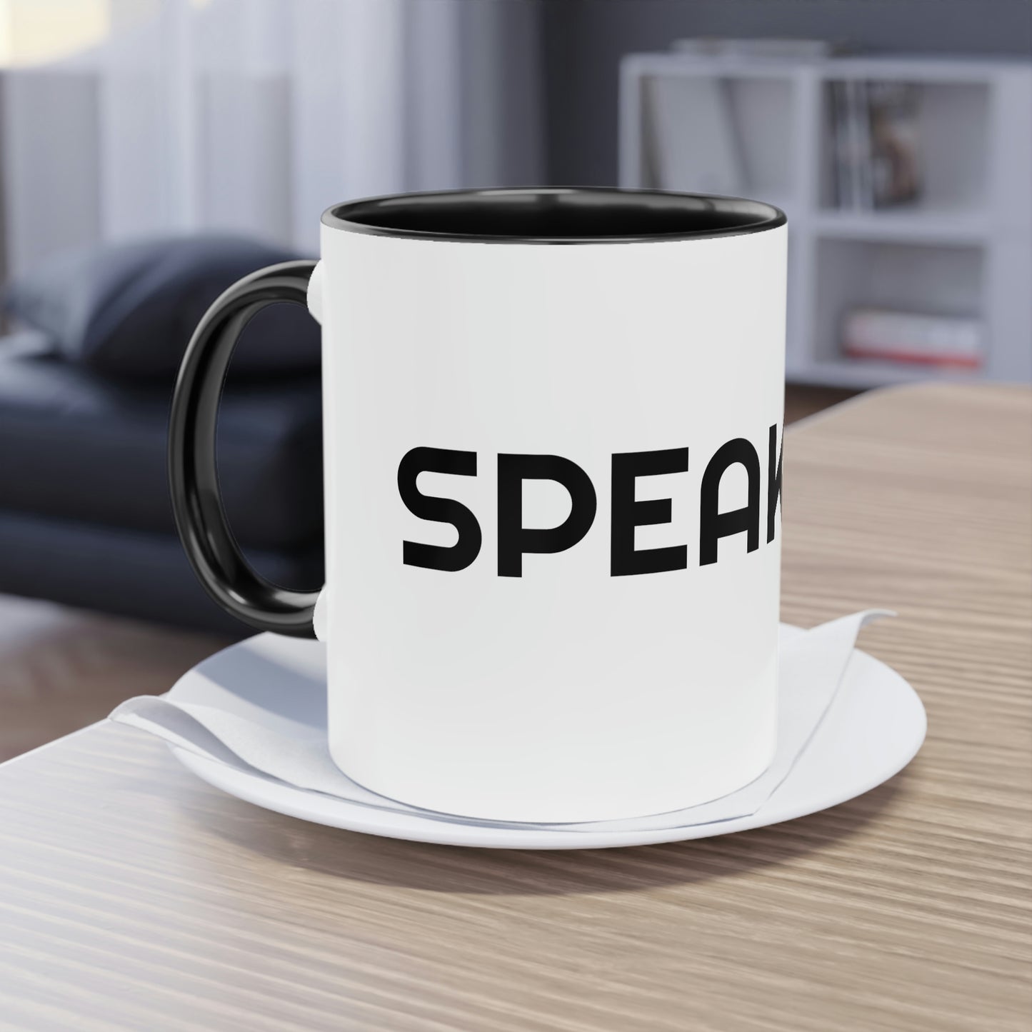 "Speak Life" Two-Tone Coffee Mug, 11oz