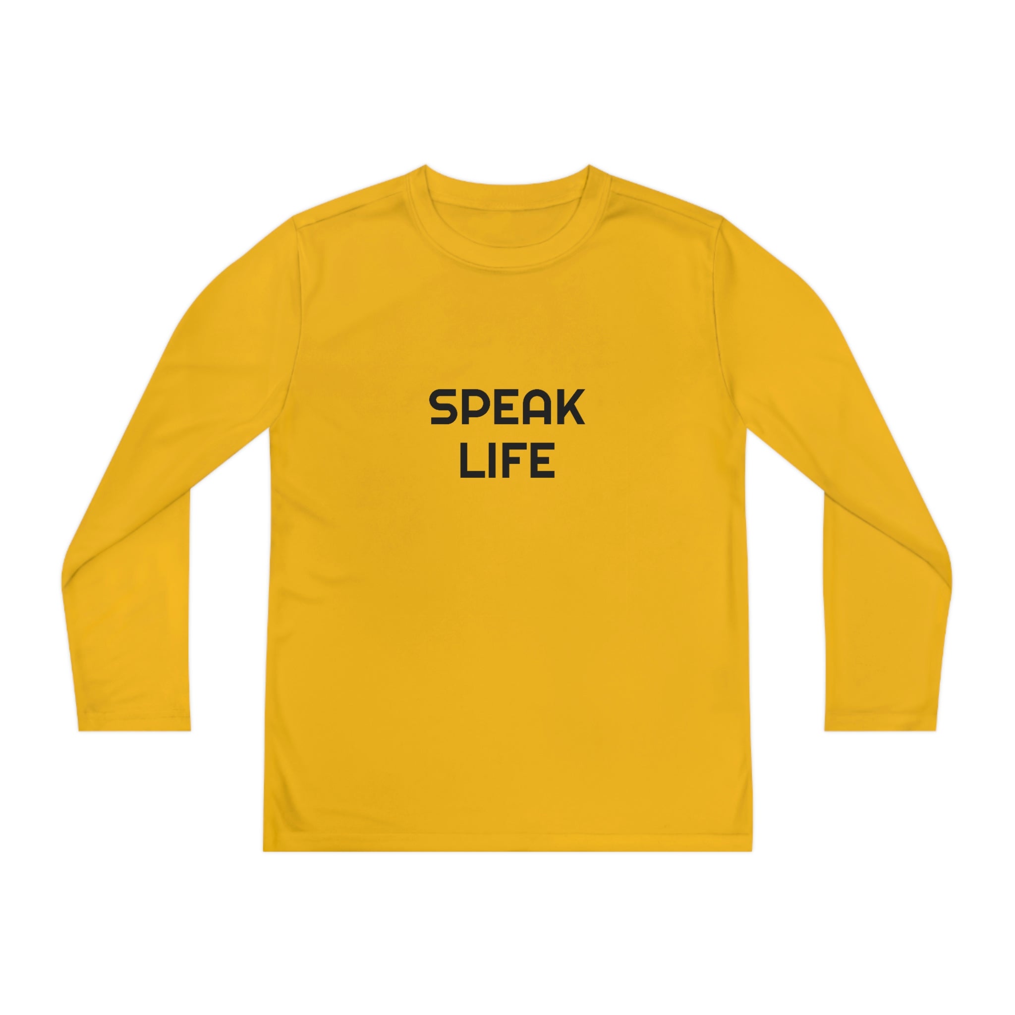 "Speak Life" Youth Long Sleeve Competitor Tee