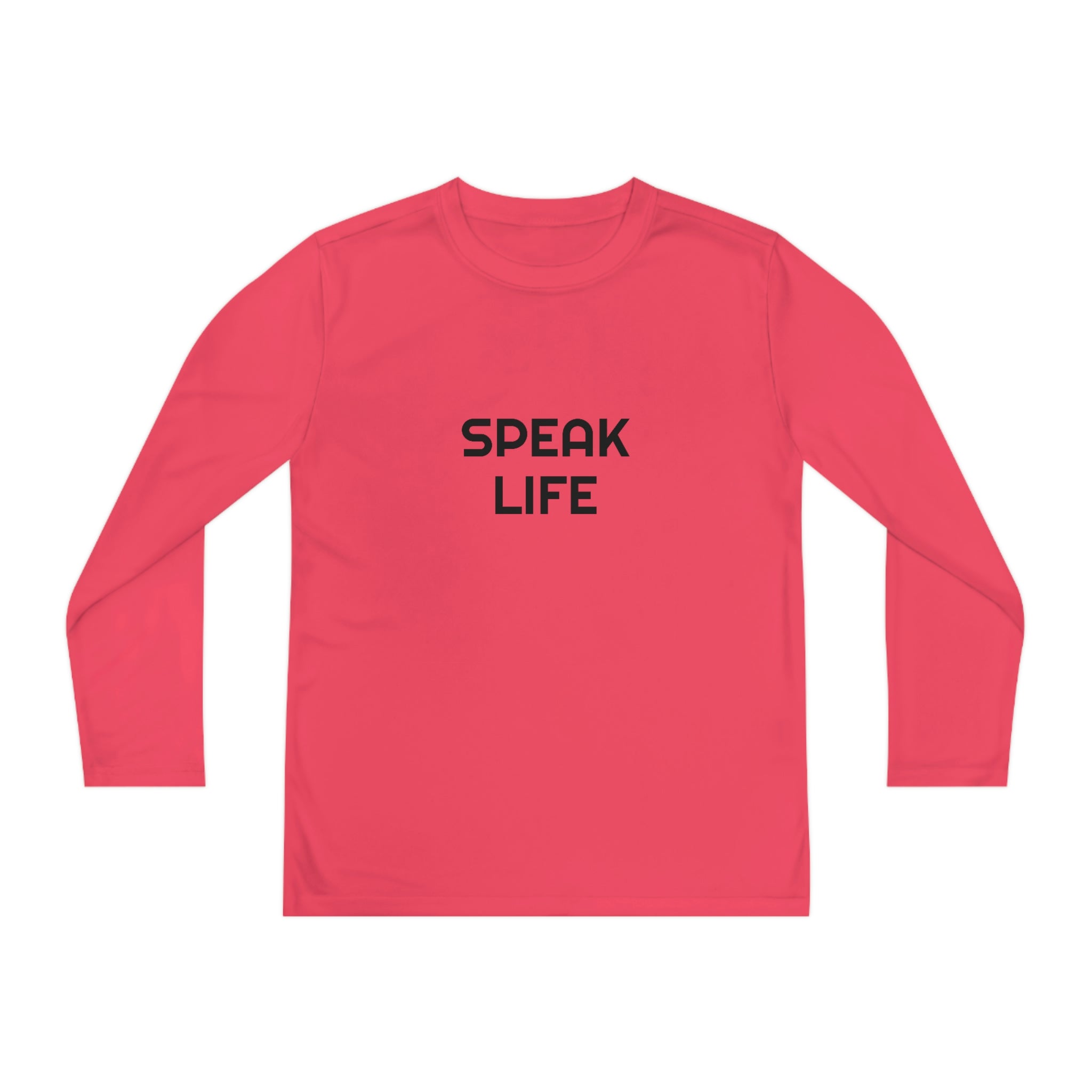 "Speak Life" Youth Long Sleeve Competitor Tee
